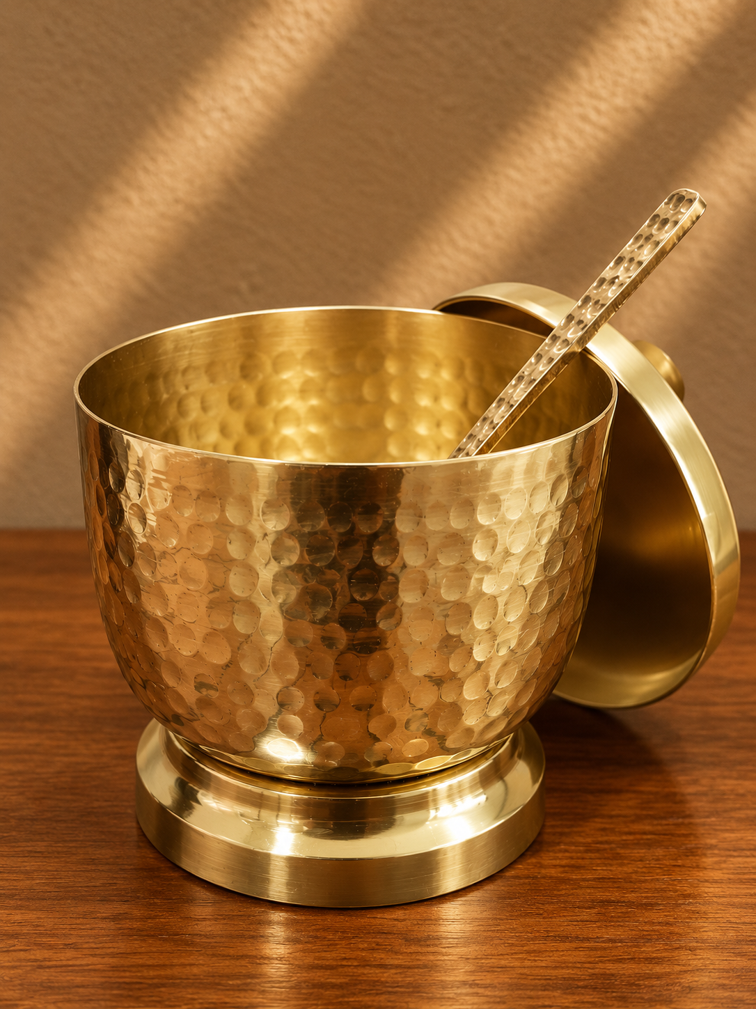 Brass Mini Butter Pot with Lid – Traditional Serving Container