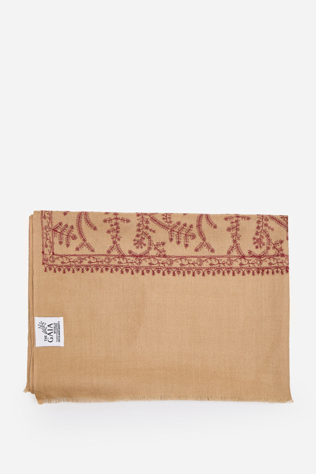 Black Fine Wool Shawl with Traditional Machine Embroidery & Heritage Elegance | Krios