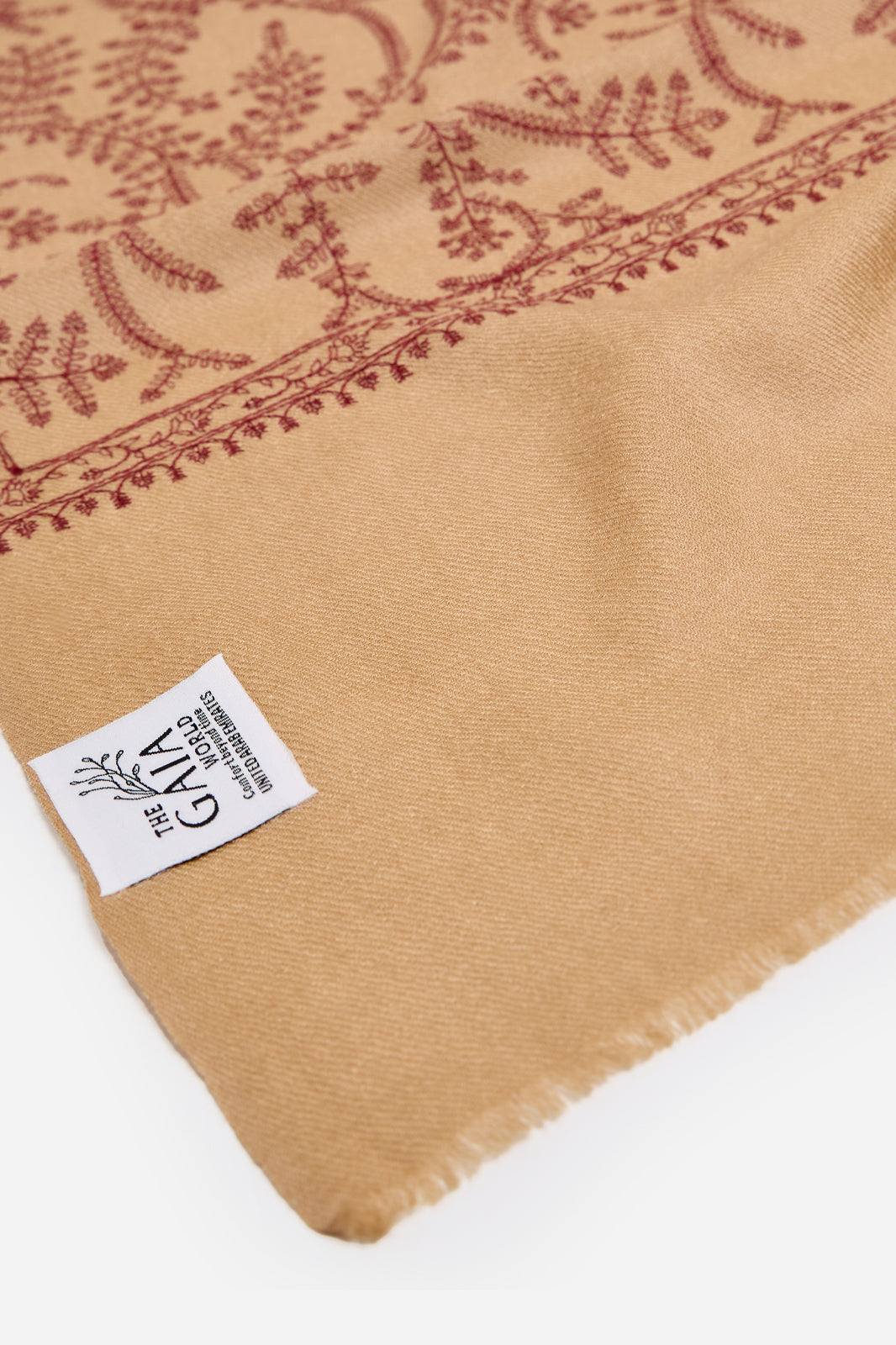 Black Fine Wool Shawl with Traditional Machine Embroidery & Heritage Elegance | Krios