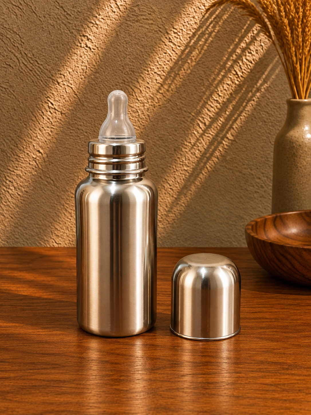 300ml Stainless Steel Baby Feeding Bottle with Protective Cap | Amélie