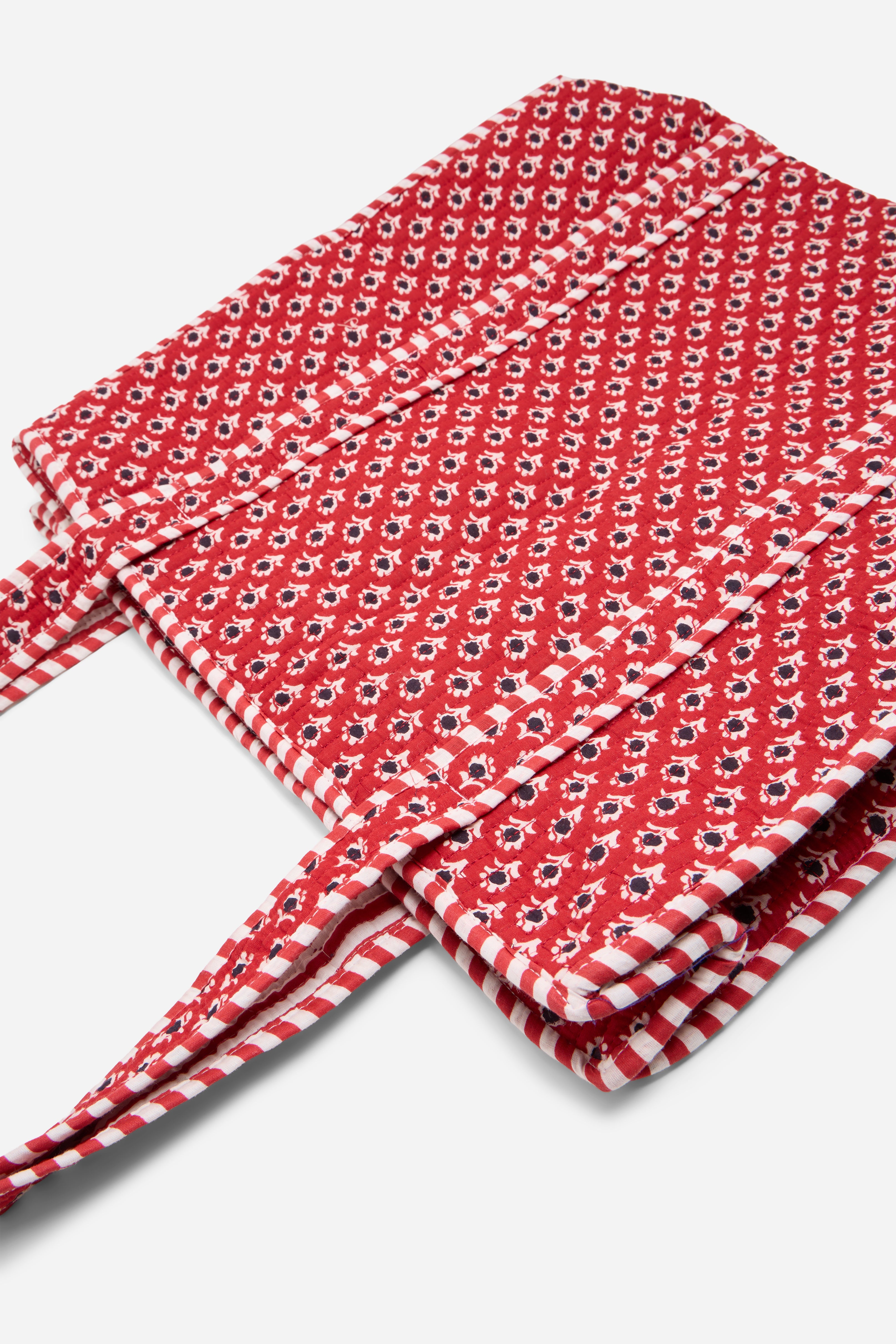 Roselle Grid Tote Bag