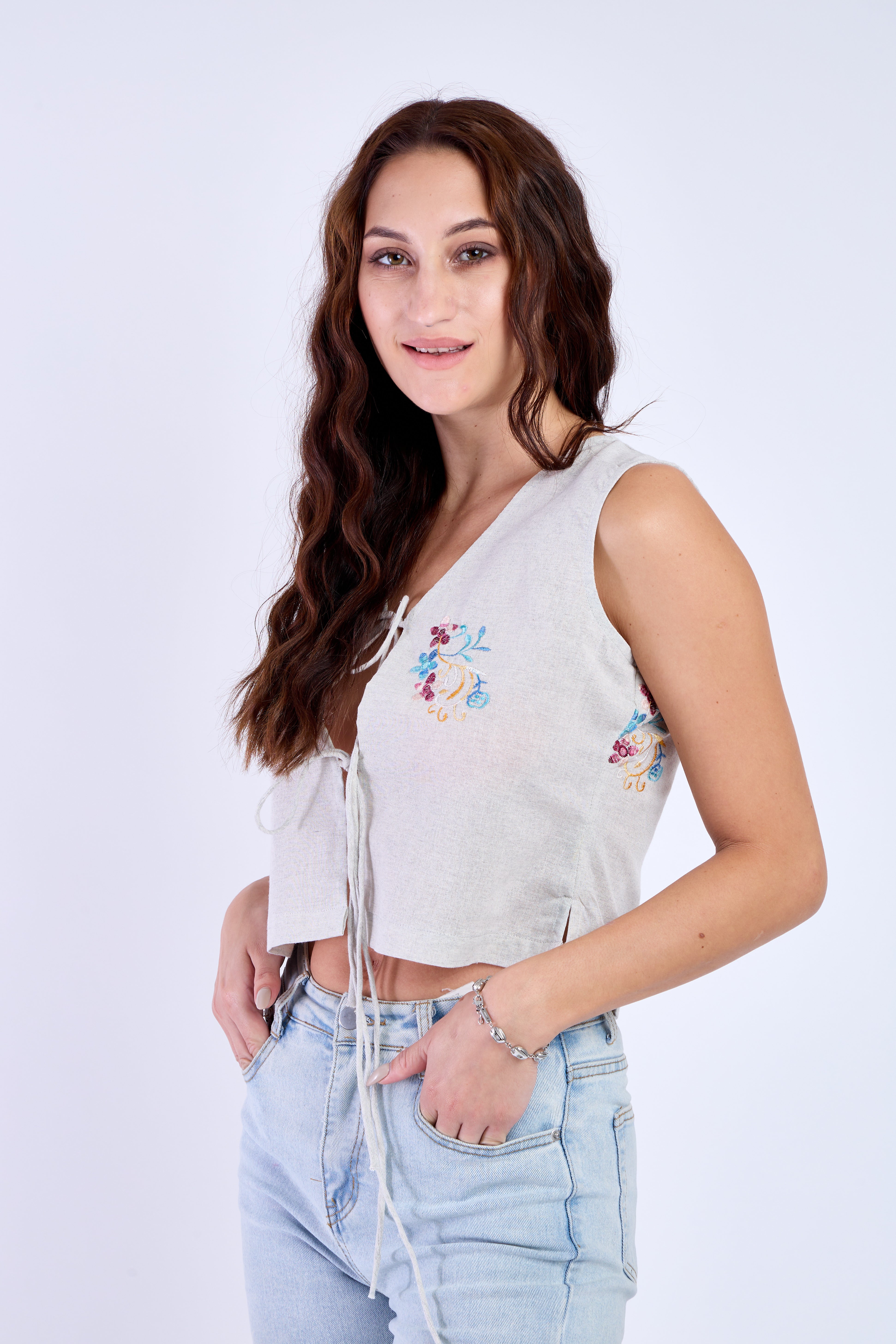 Front Tie Detail Top