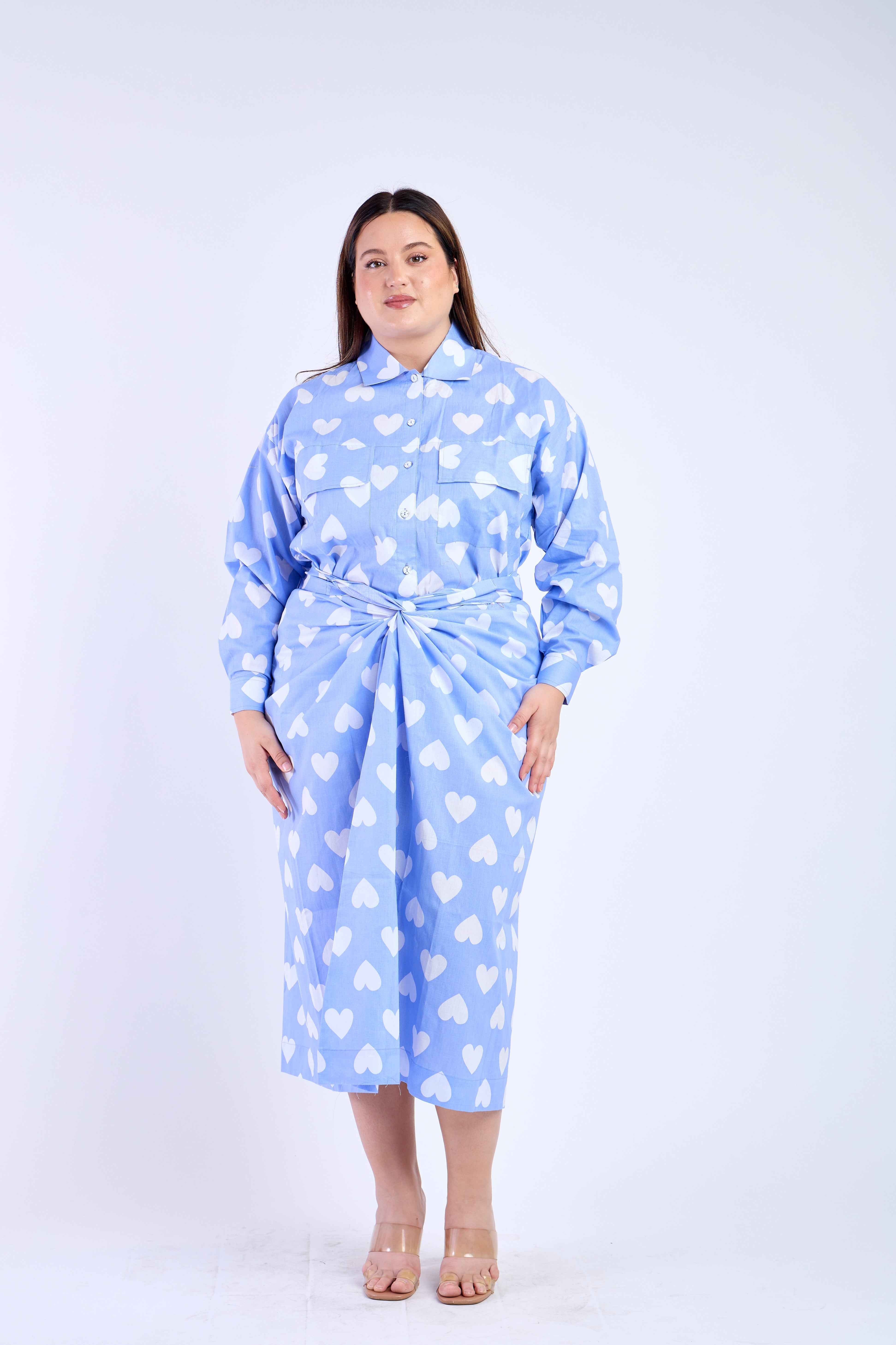 Blue Hearts Co-ord Set