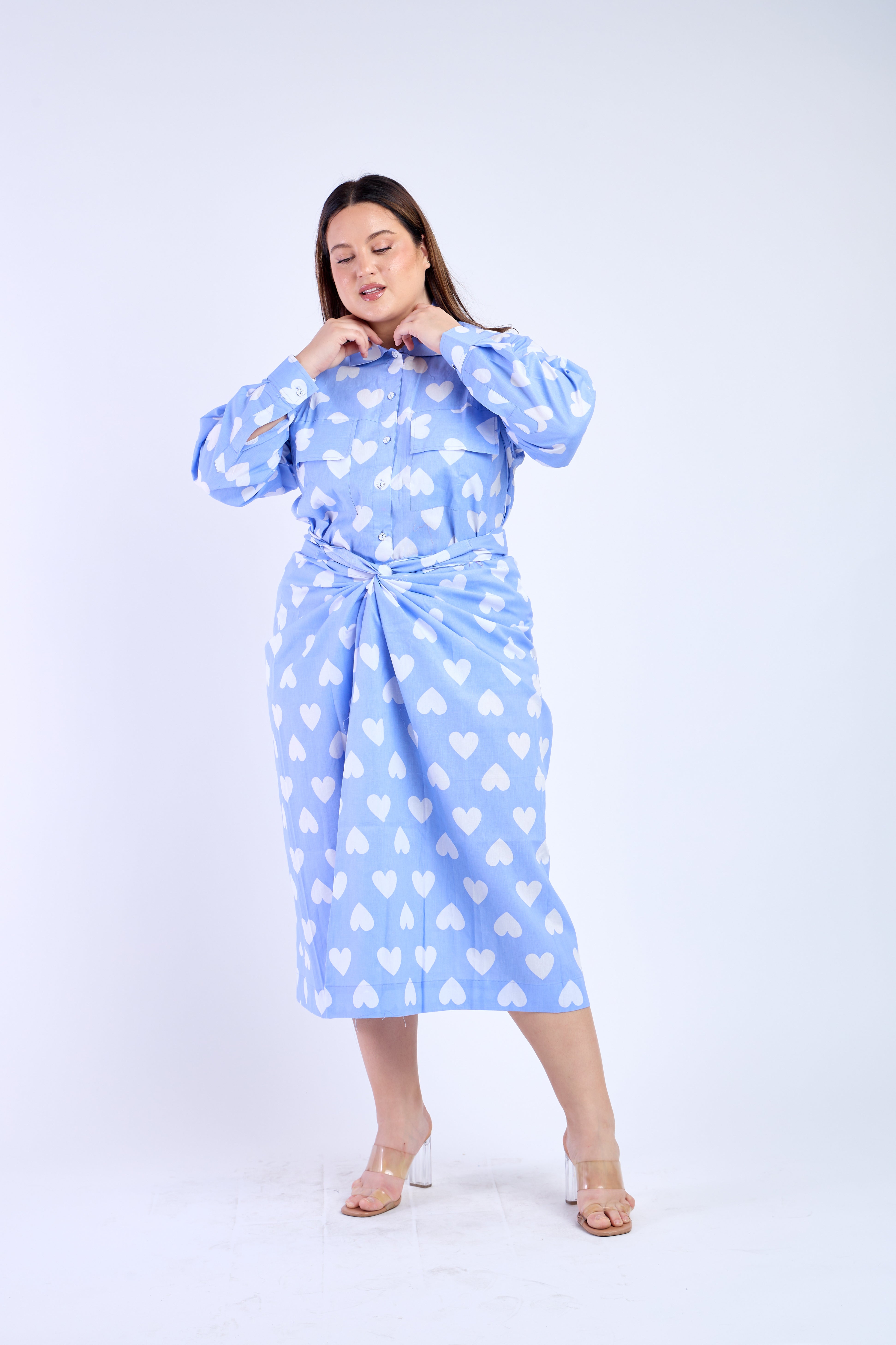 Blue Hearts Co-ord Set