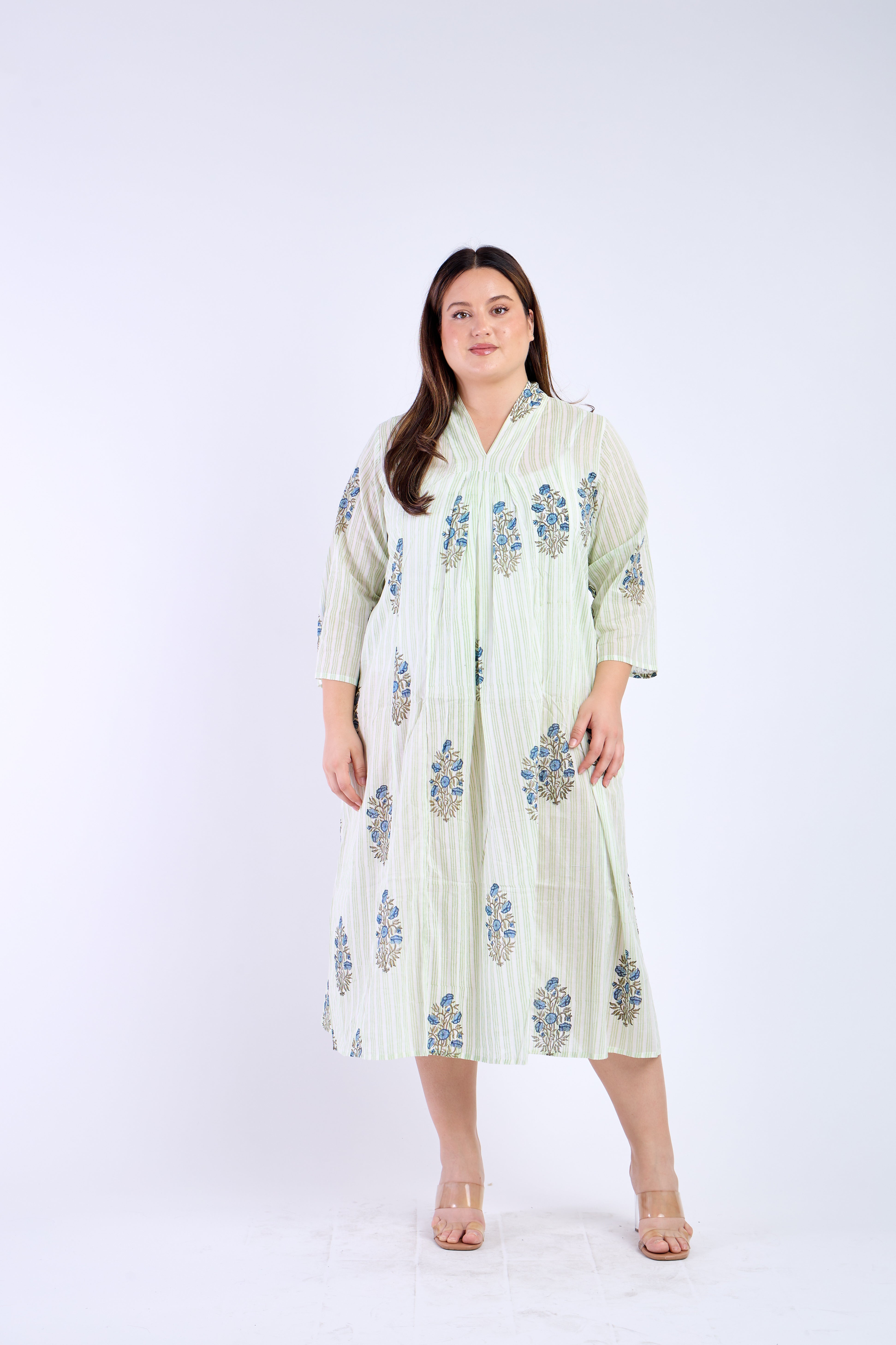 White Floral Beach Cover Up