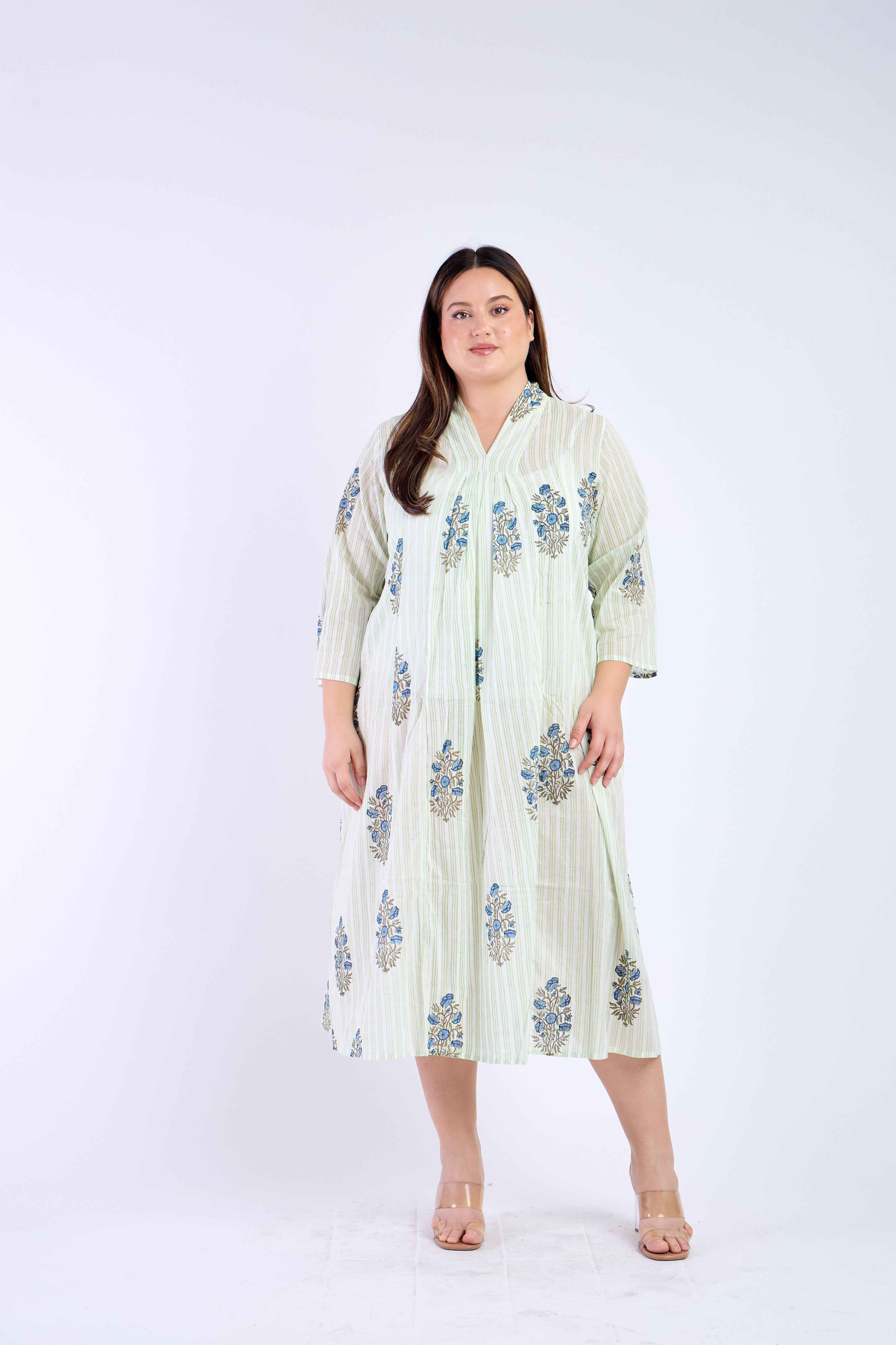 White Floral Beach Cover Up