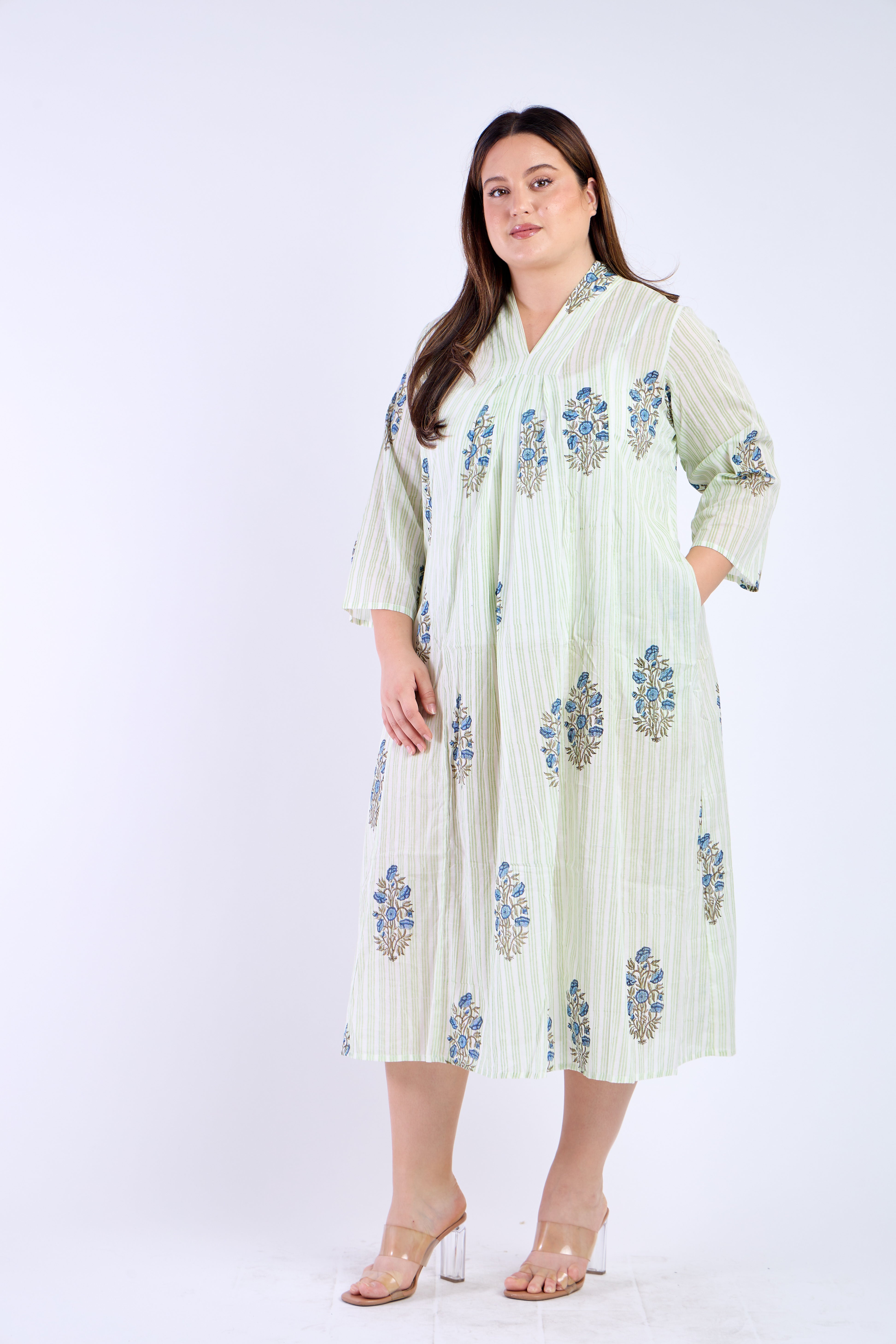White Floral Beach Cover Up