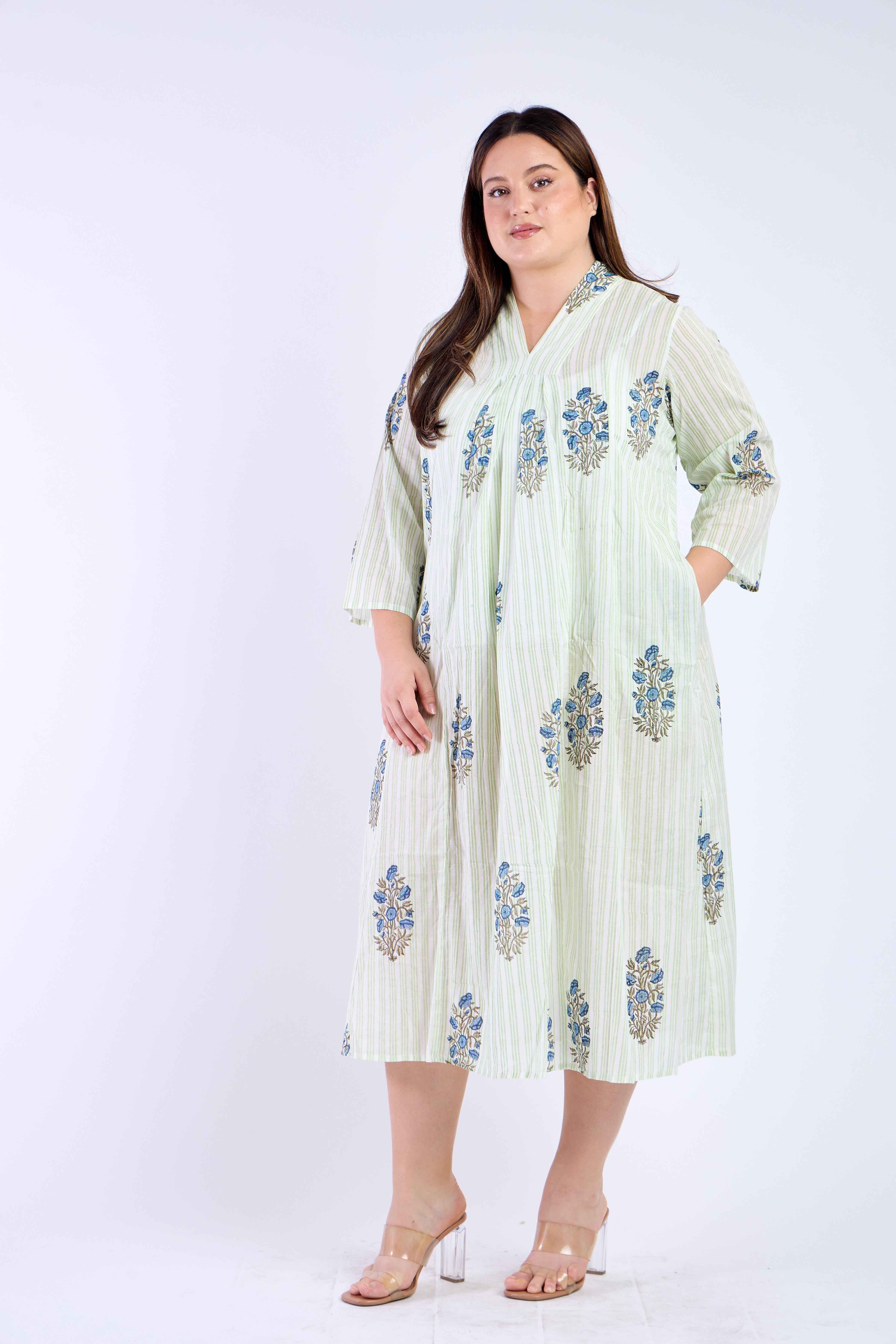 White Floral Beach Cover Up