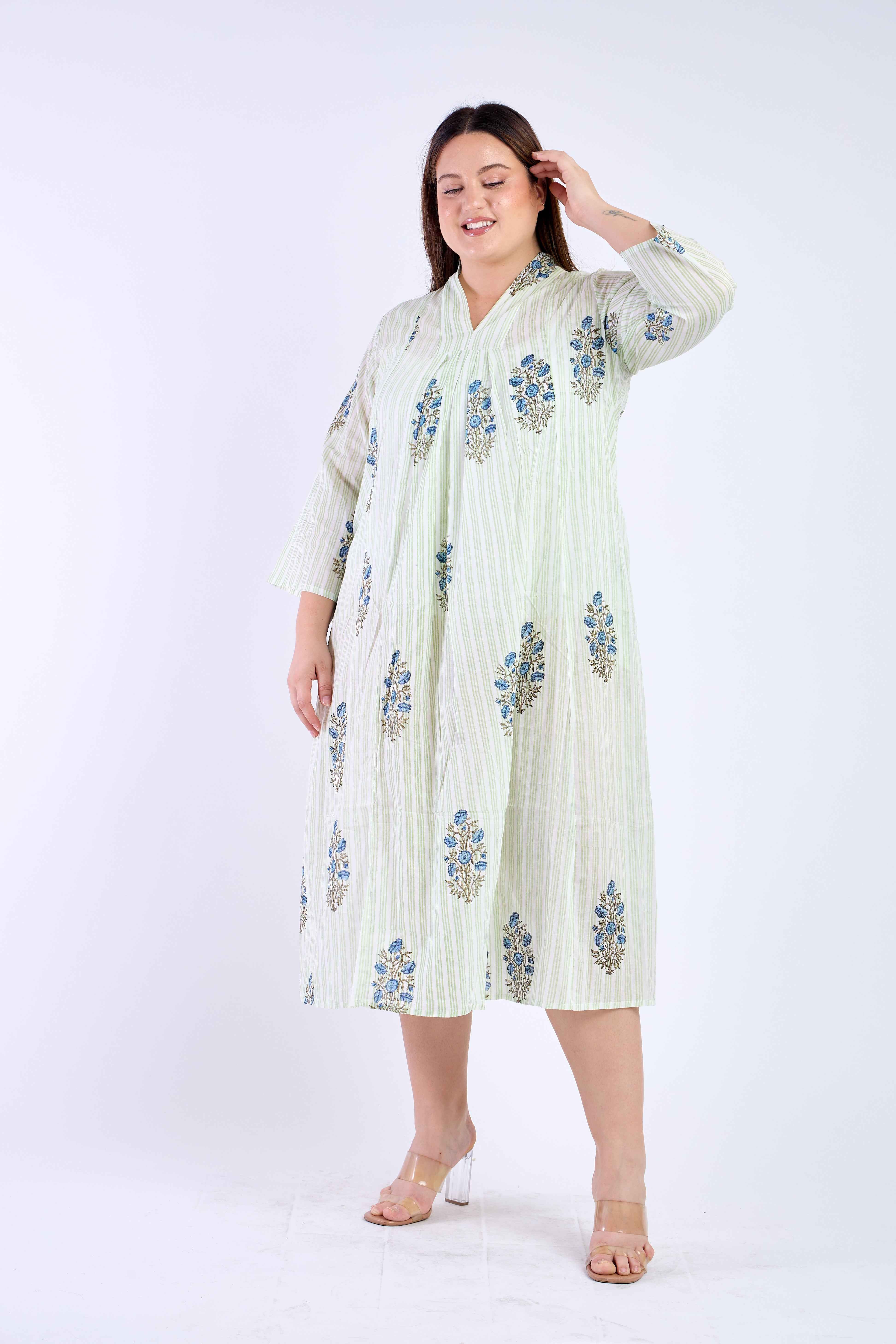 White Floral Beach Cover Up