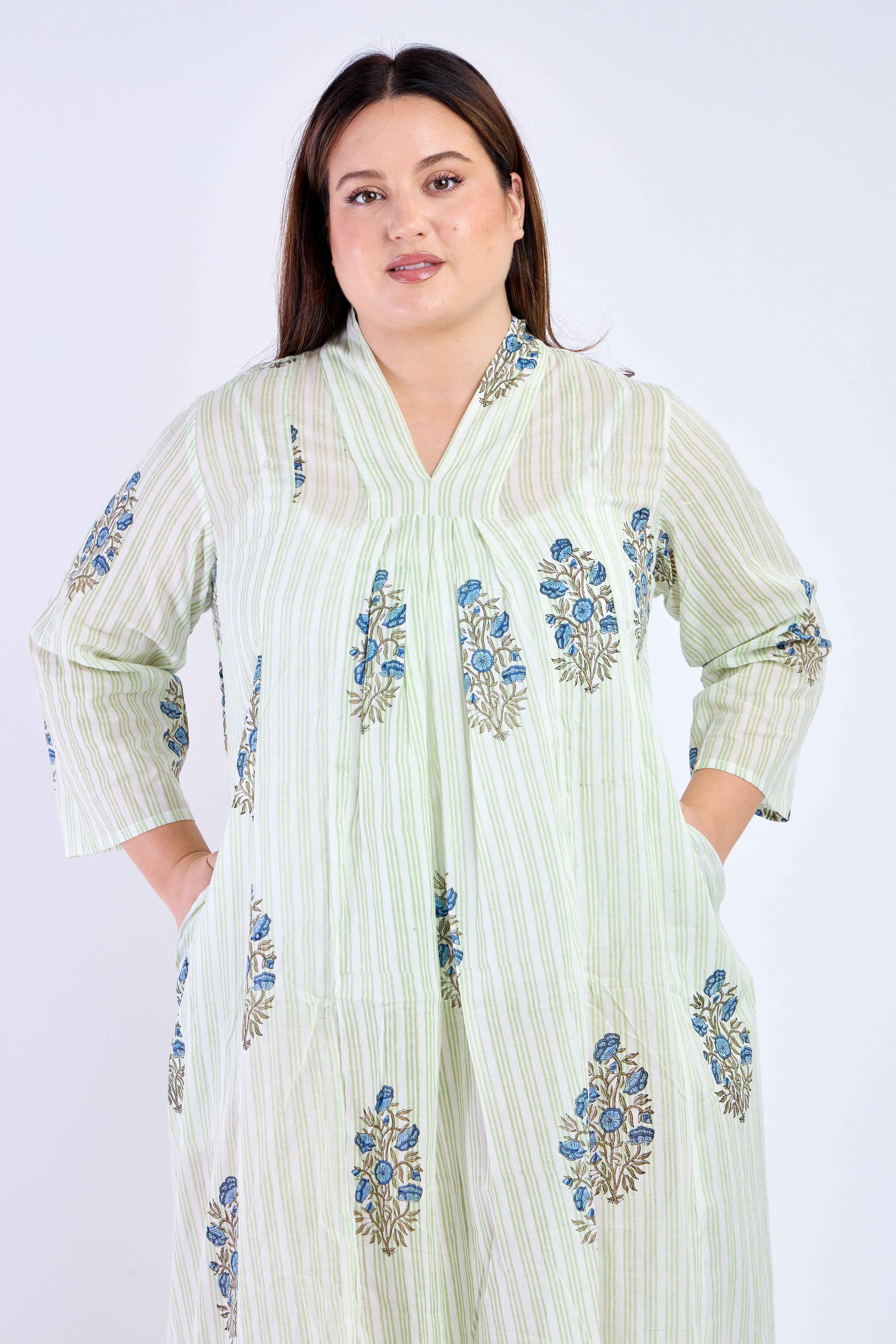 White Floral Beach Cover Up
