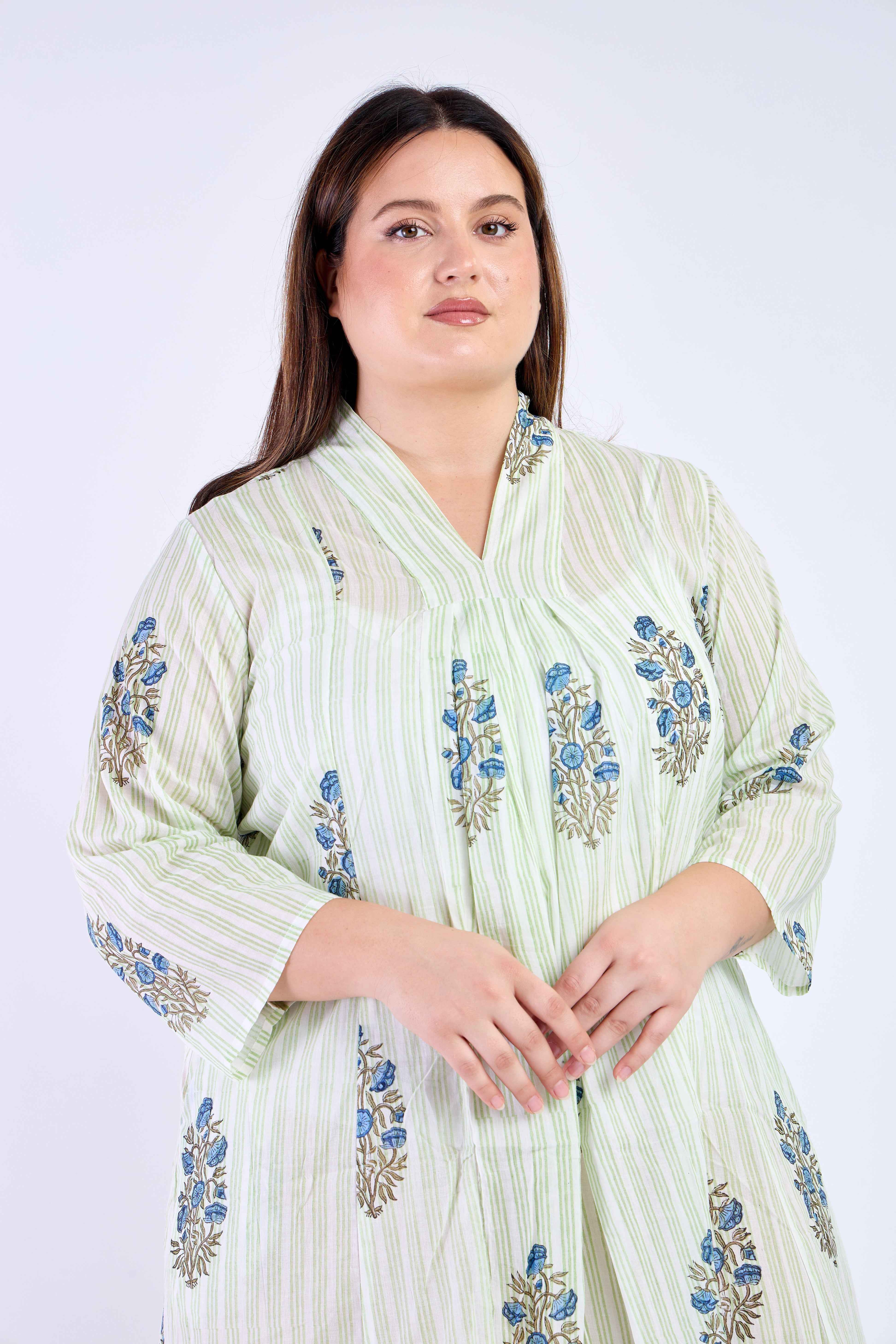 White Floral Beach Cover Up