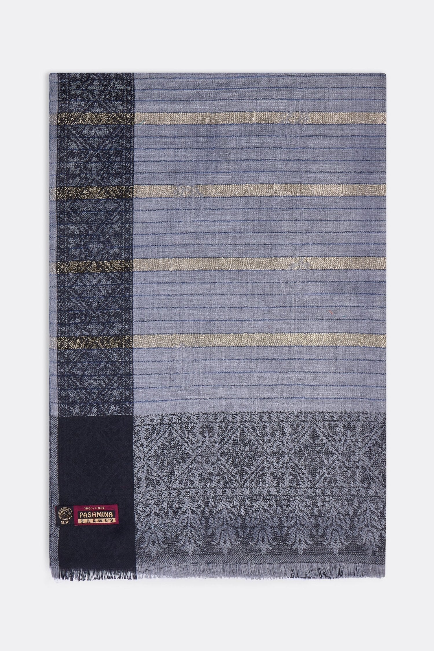 Fine Wool Stipper Shawl