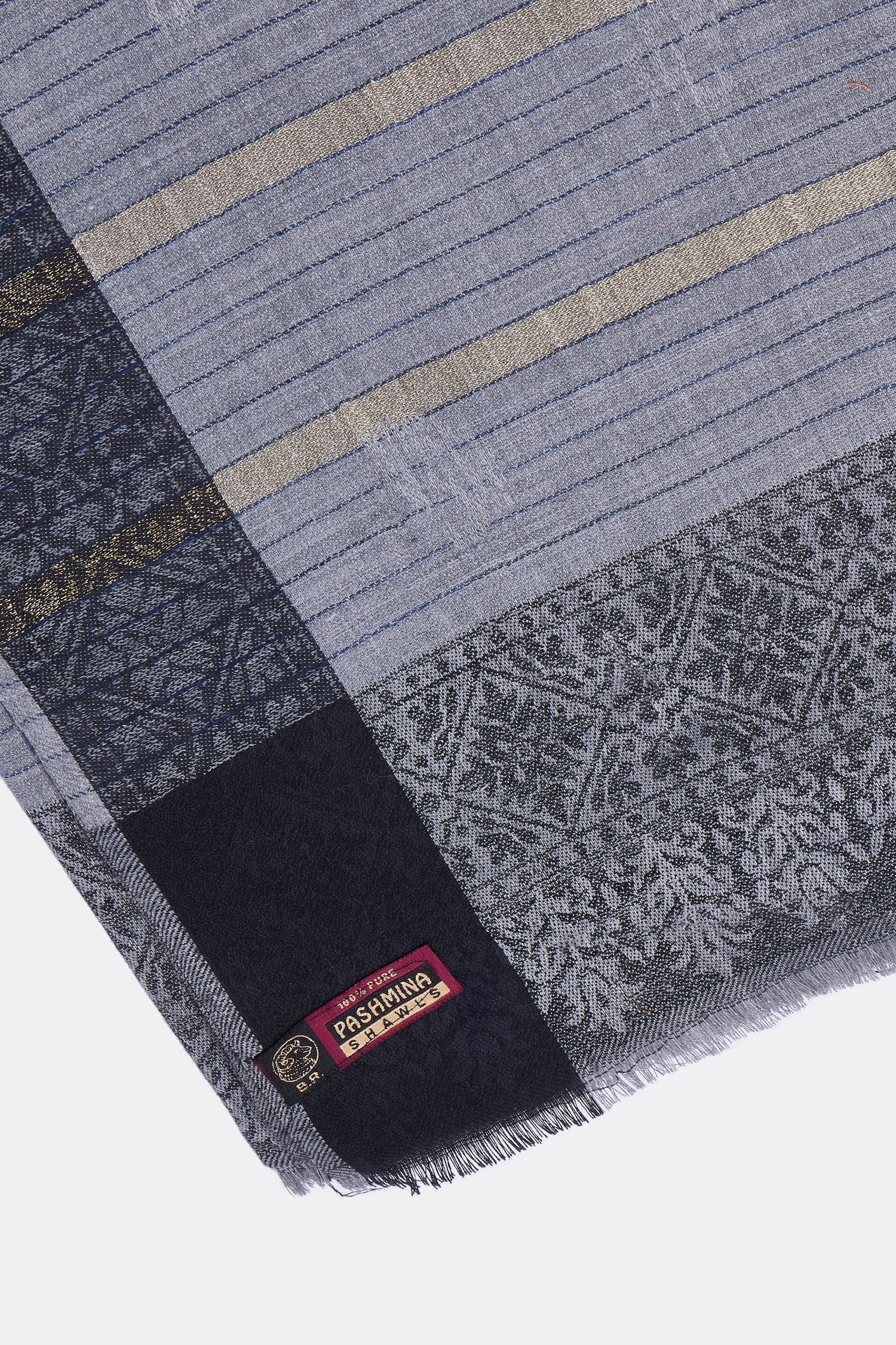 Fine Wool Stipper Shawl