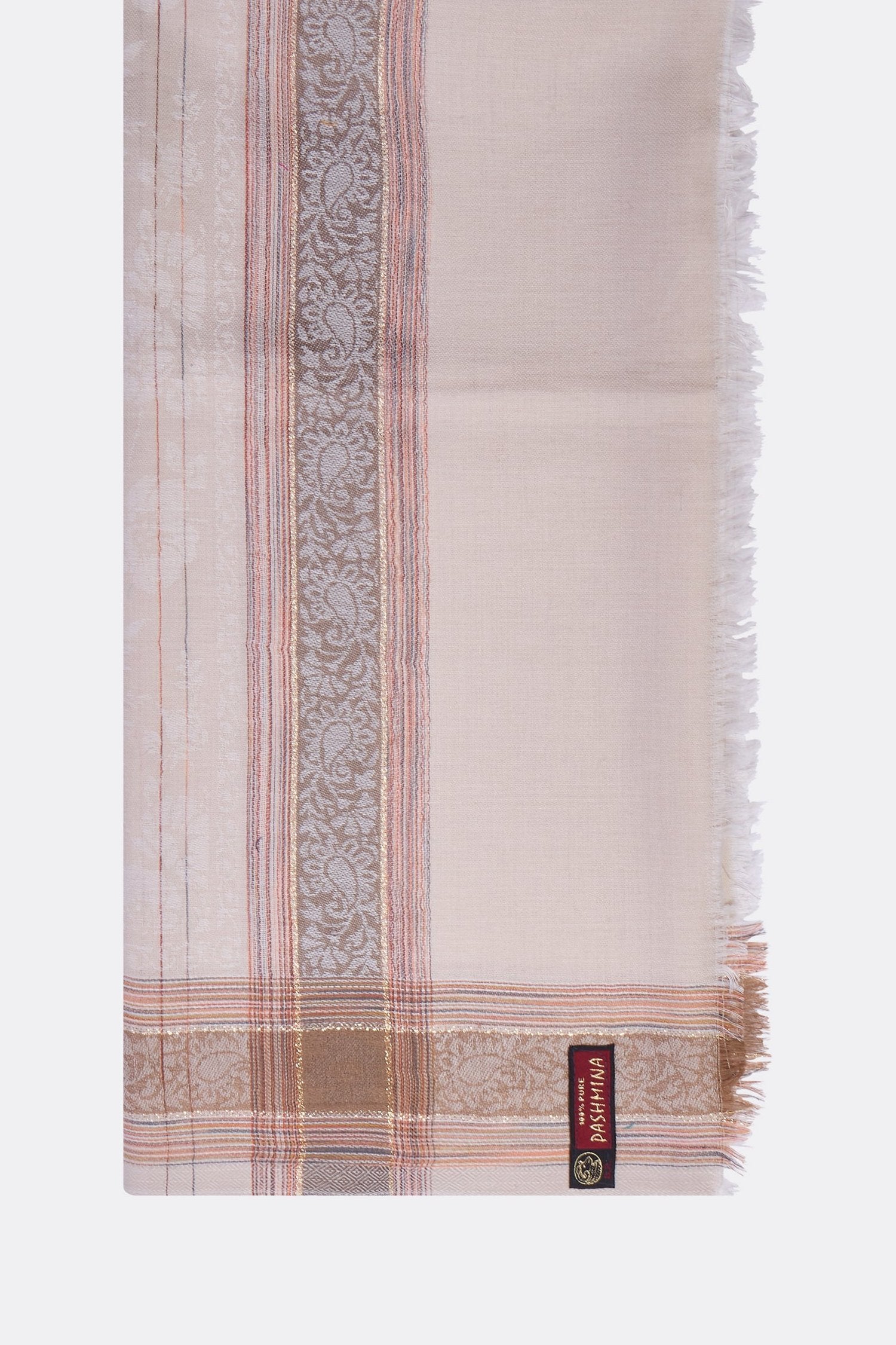 Fine Wool striper Pashmina Shawl