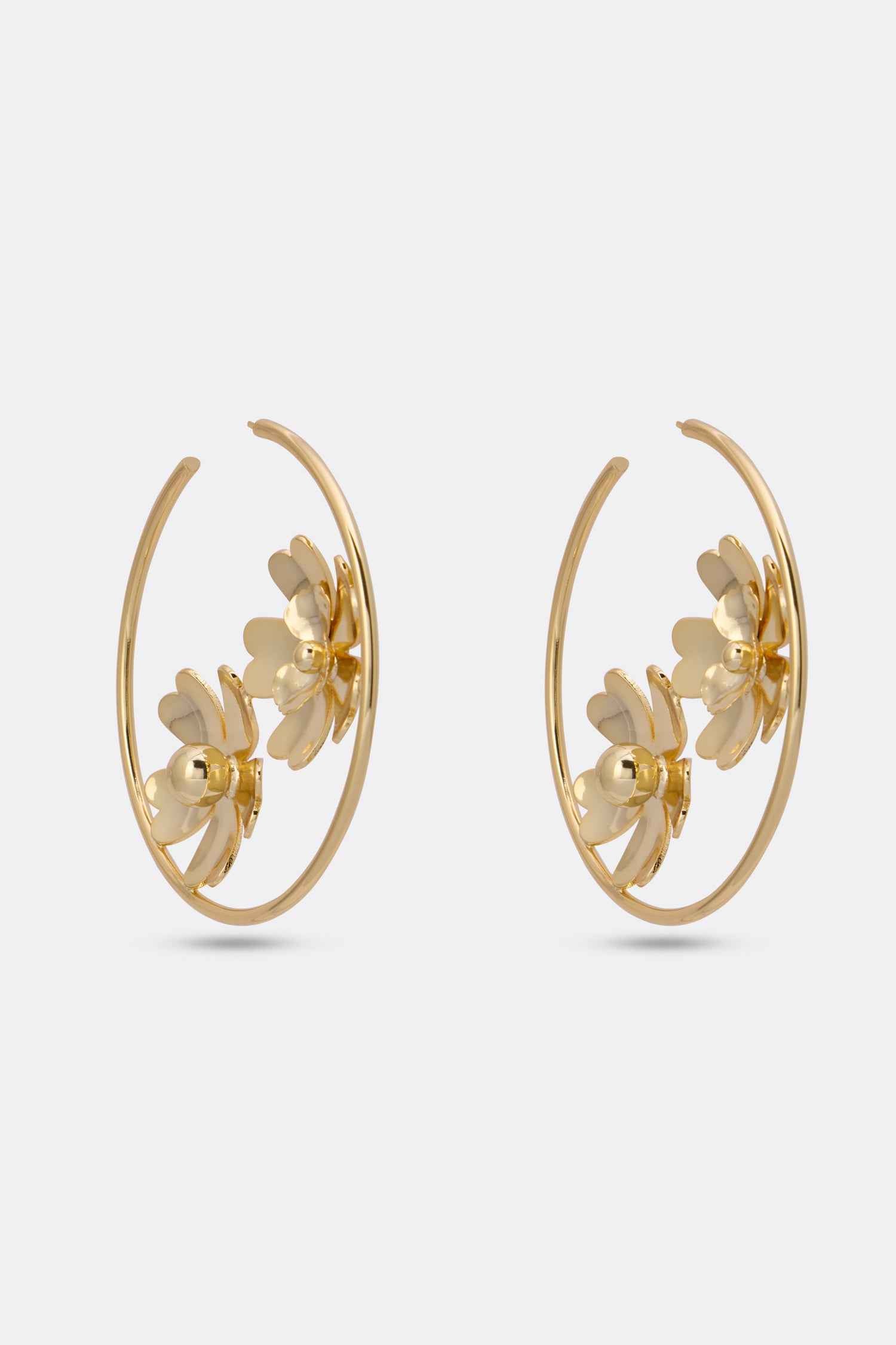Luminous Half Hoop Earrings