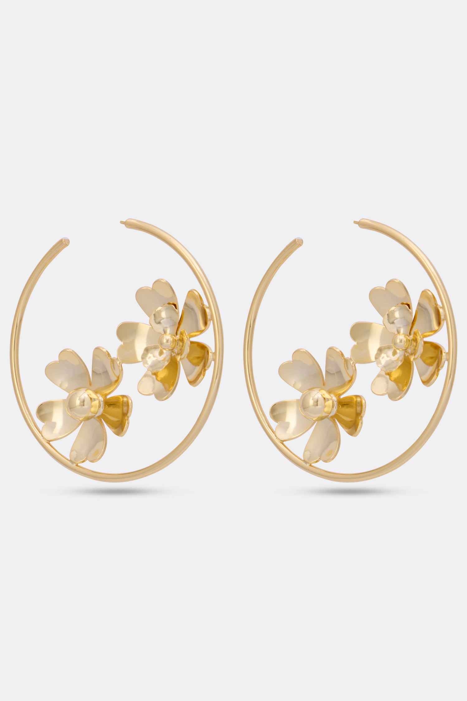 Luminous Half Hoop Earrings