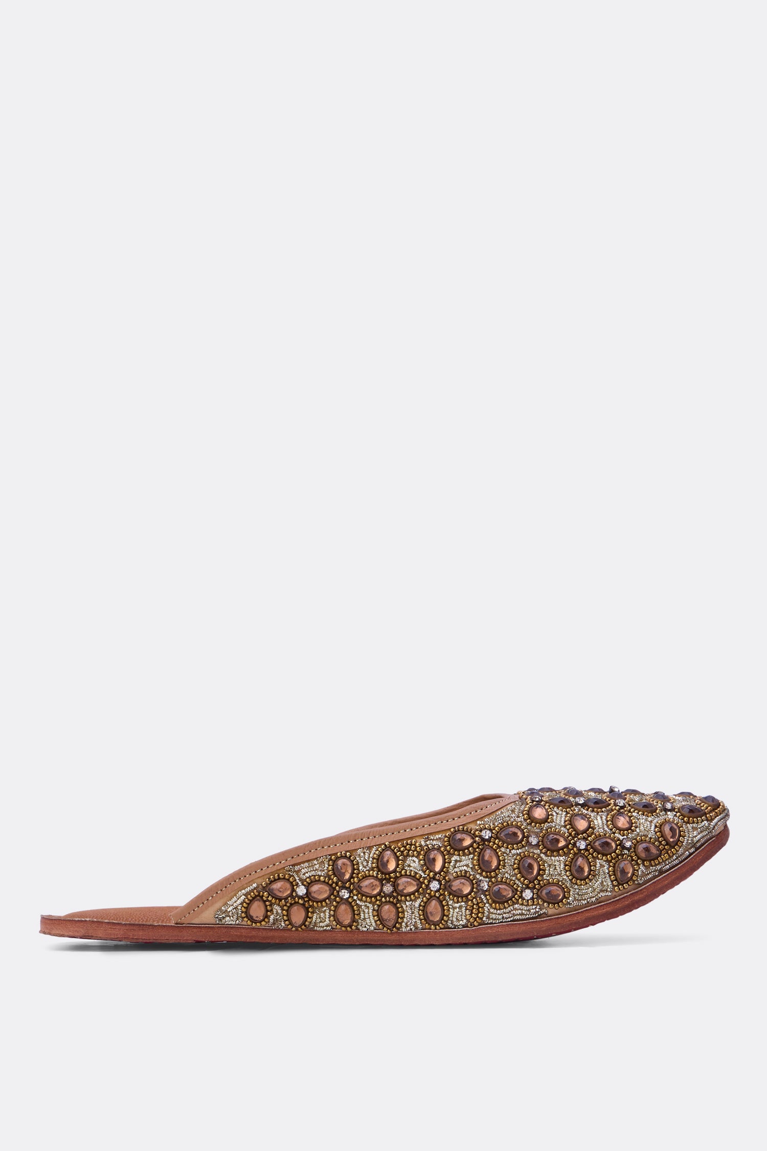 Party casual leather mules