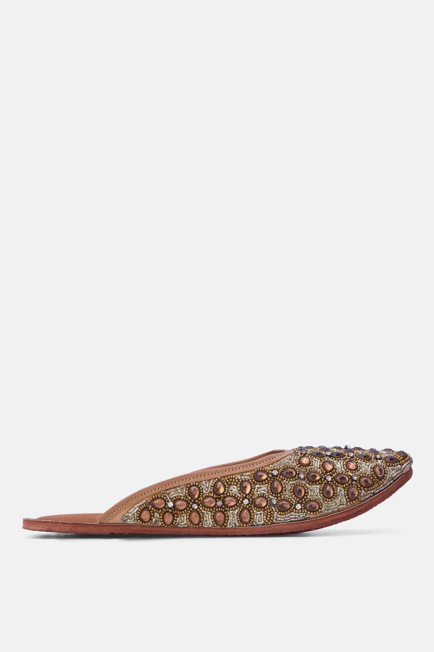 Party casual leather mules
