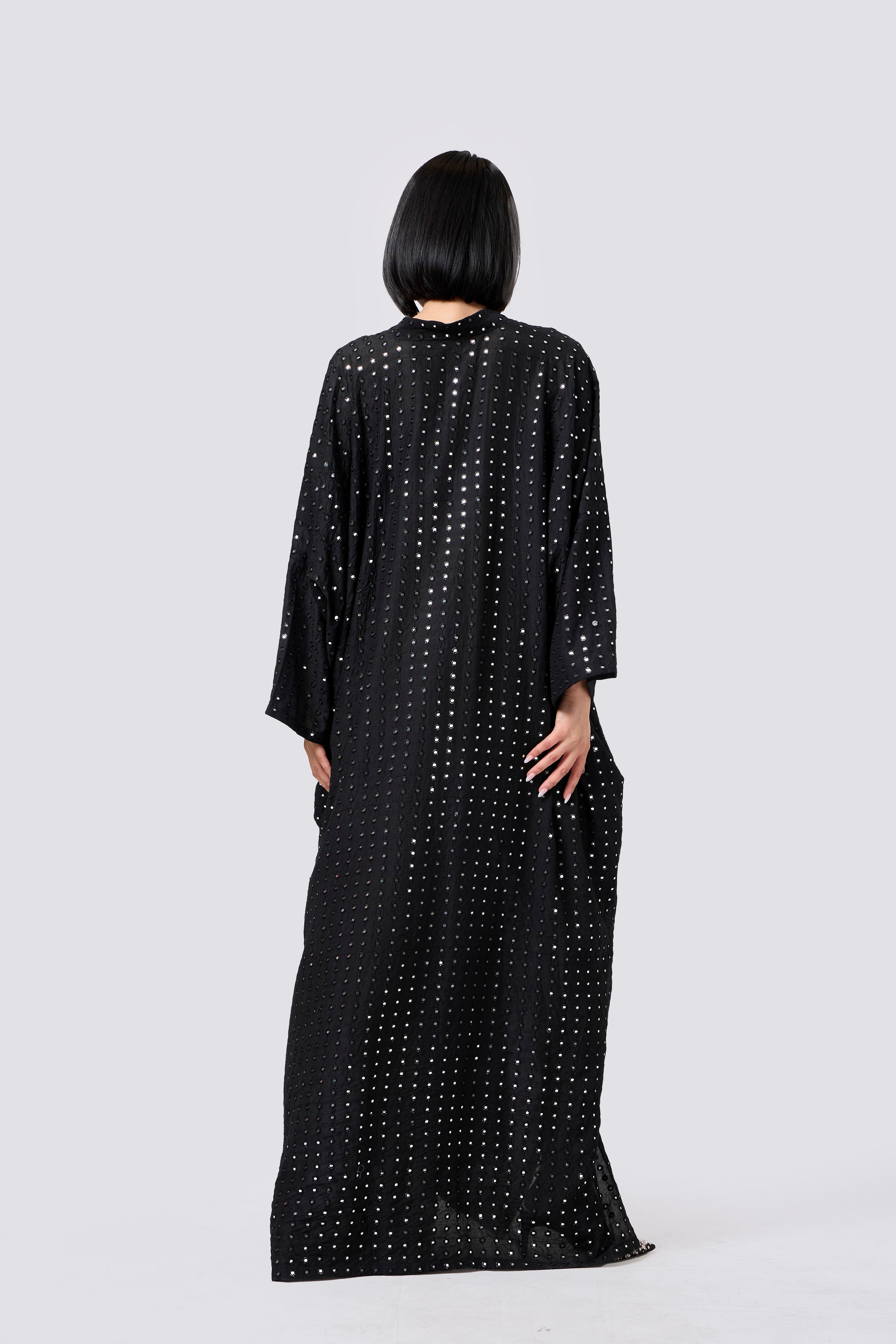 Desert Star Kaftan (Black) - The Gaia World