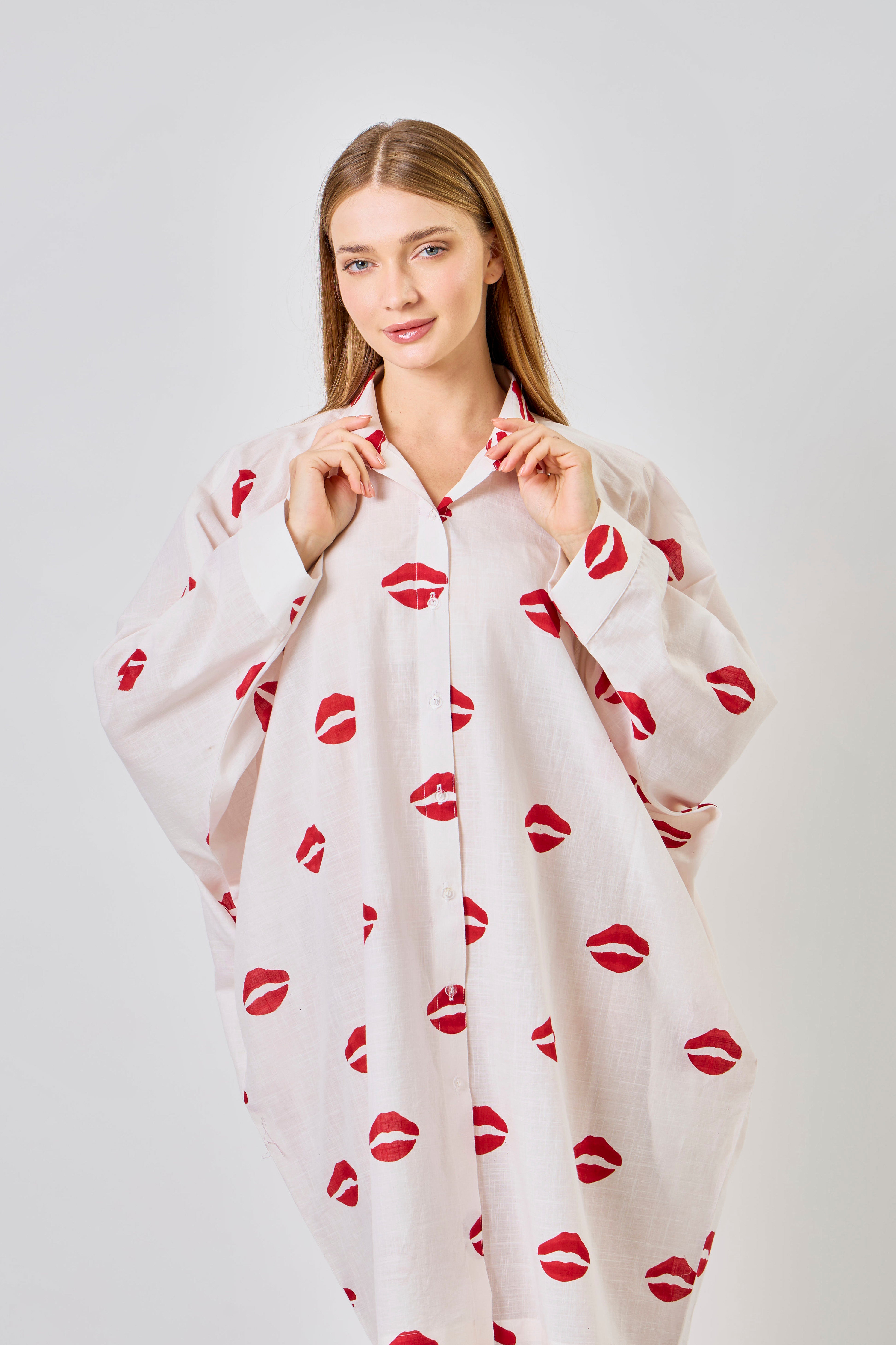 Rouge Shirt Dress