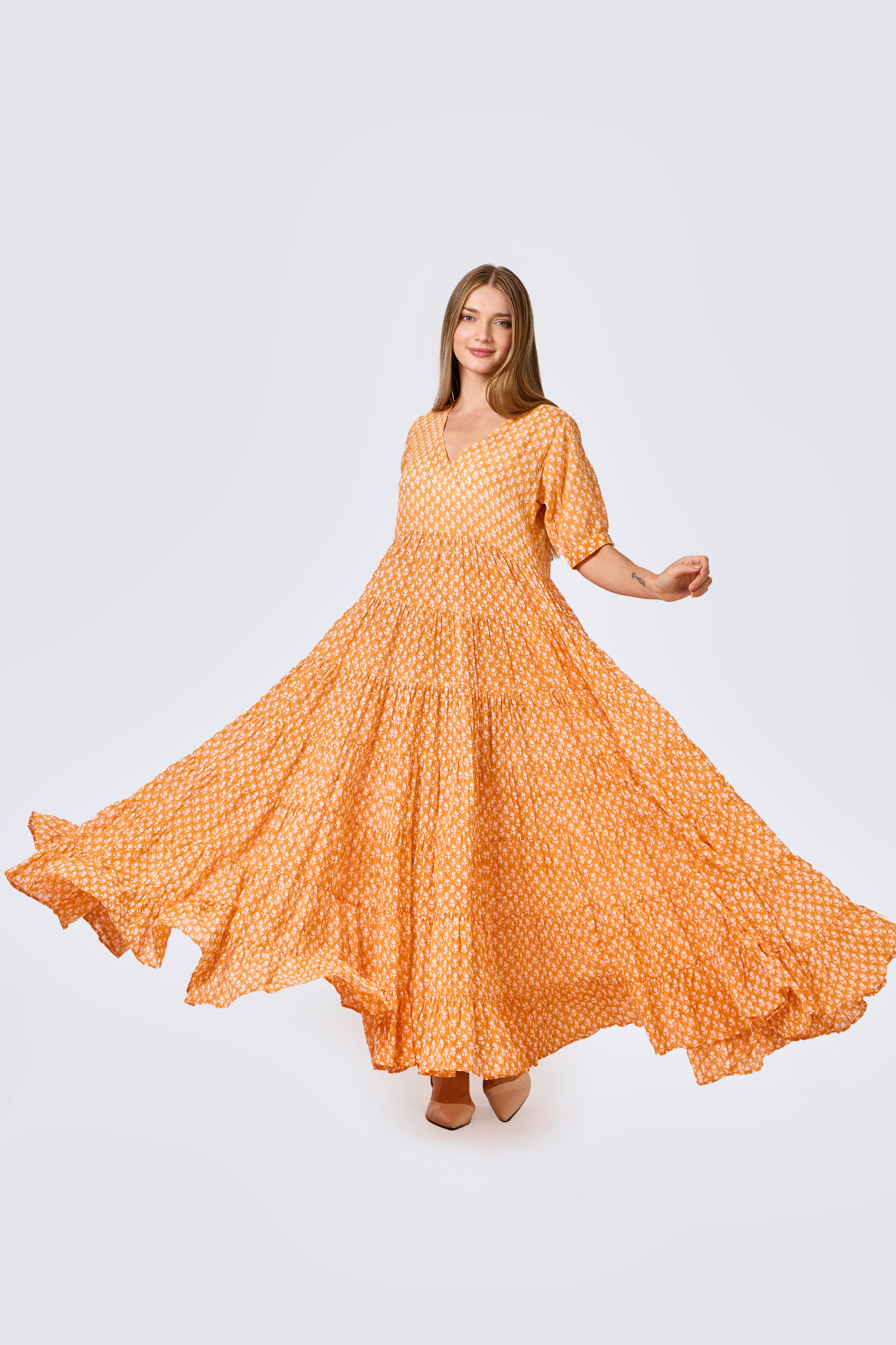 Sunday Maxi Dress (Orange)