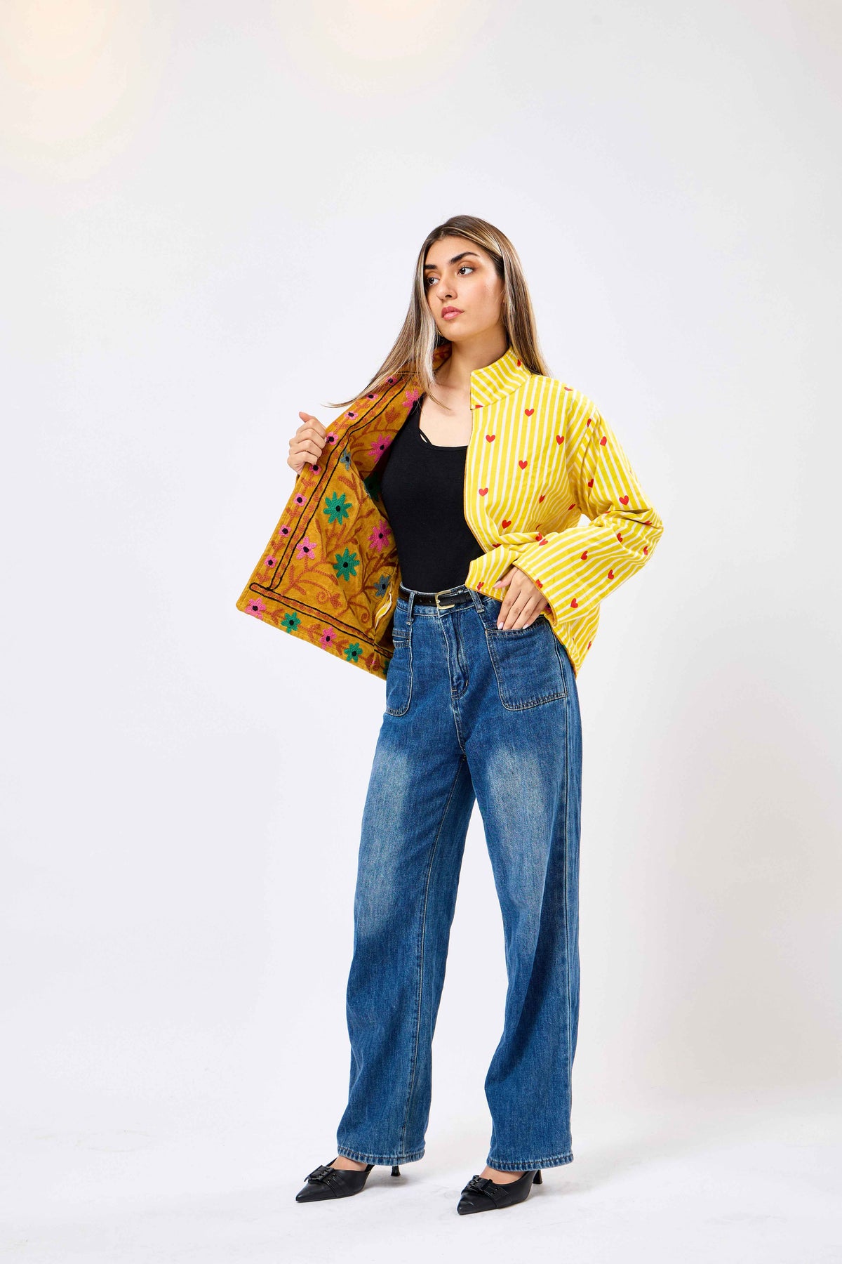 Zenvira Short Velvet Jacket