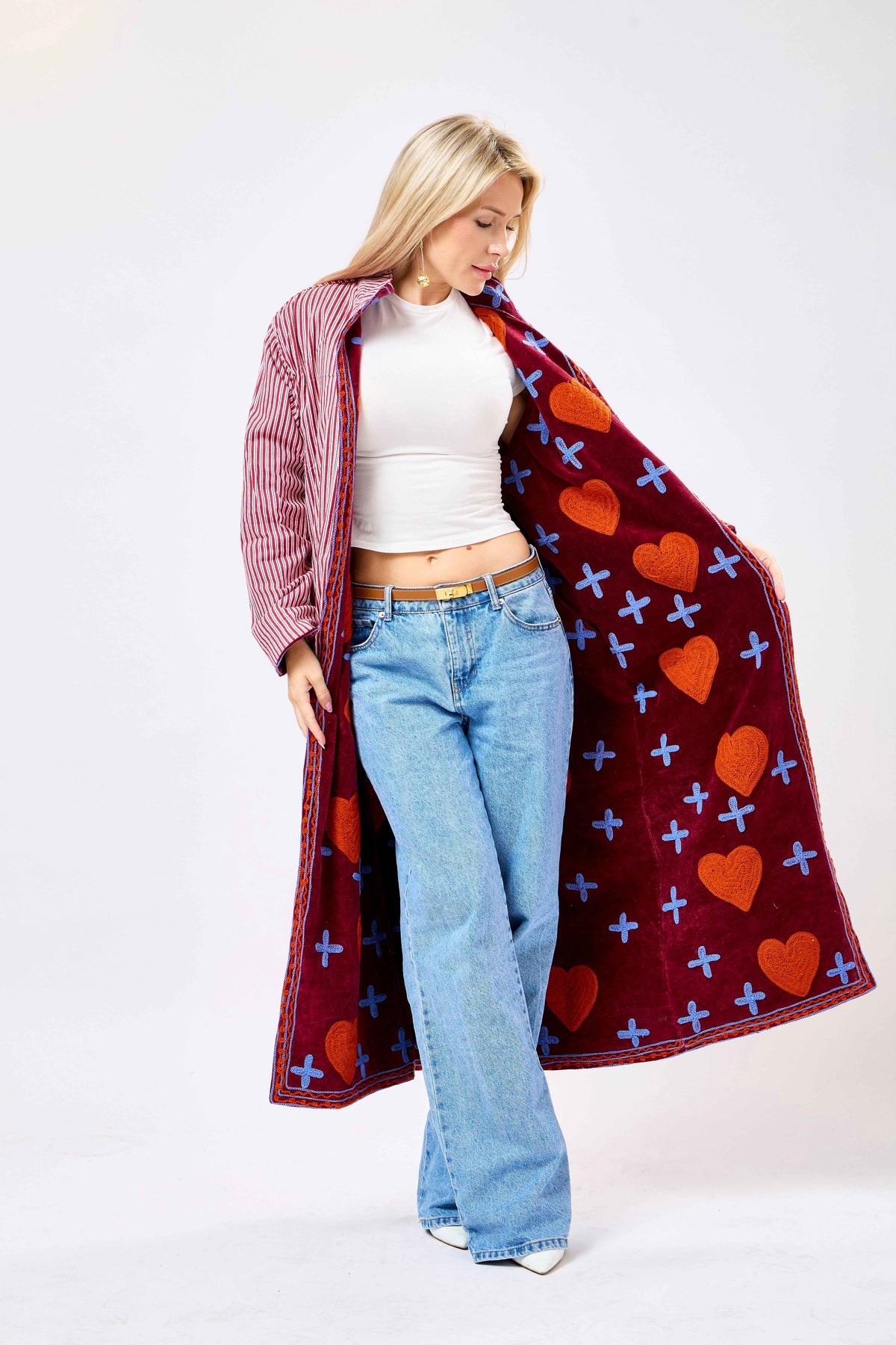 Amoura Long Velvet Jacket