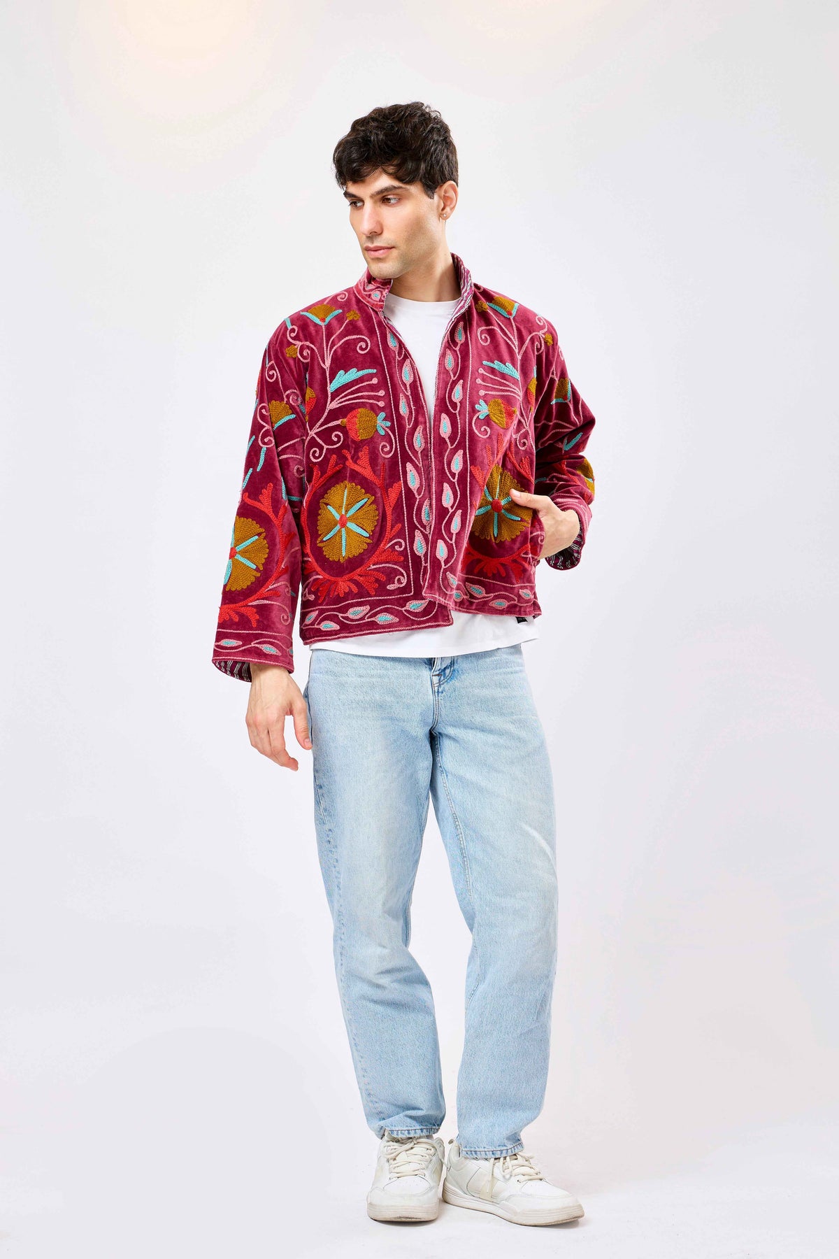 Velmora Short Velvet Jacket