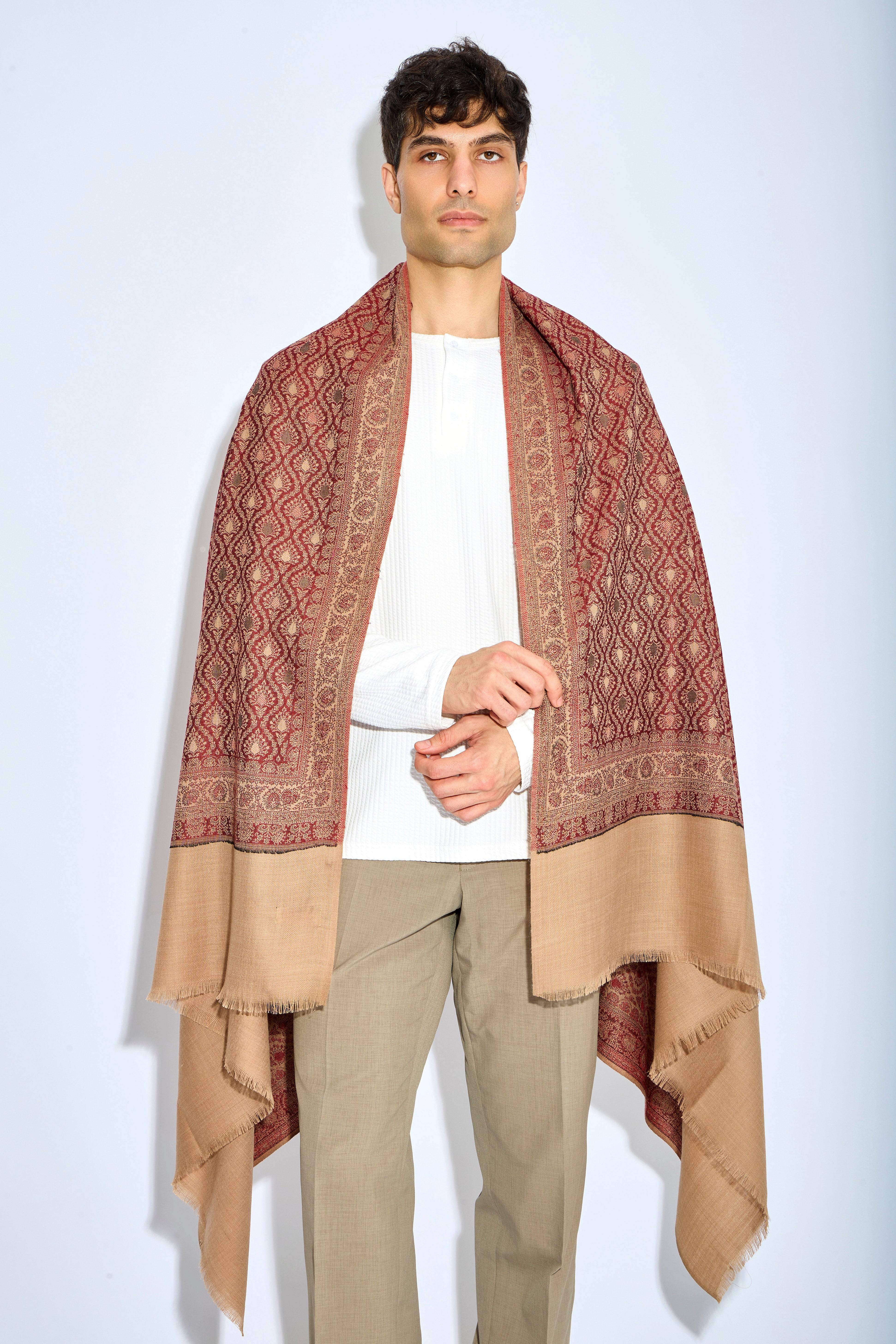 Eldorin - Fine Wool Pashmina Shawl - The Gaia World