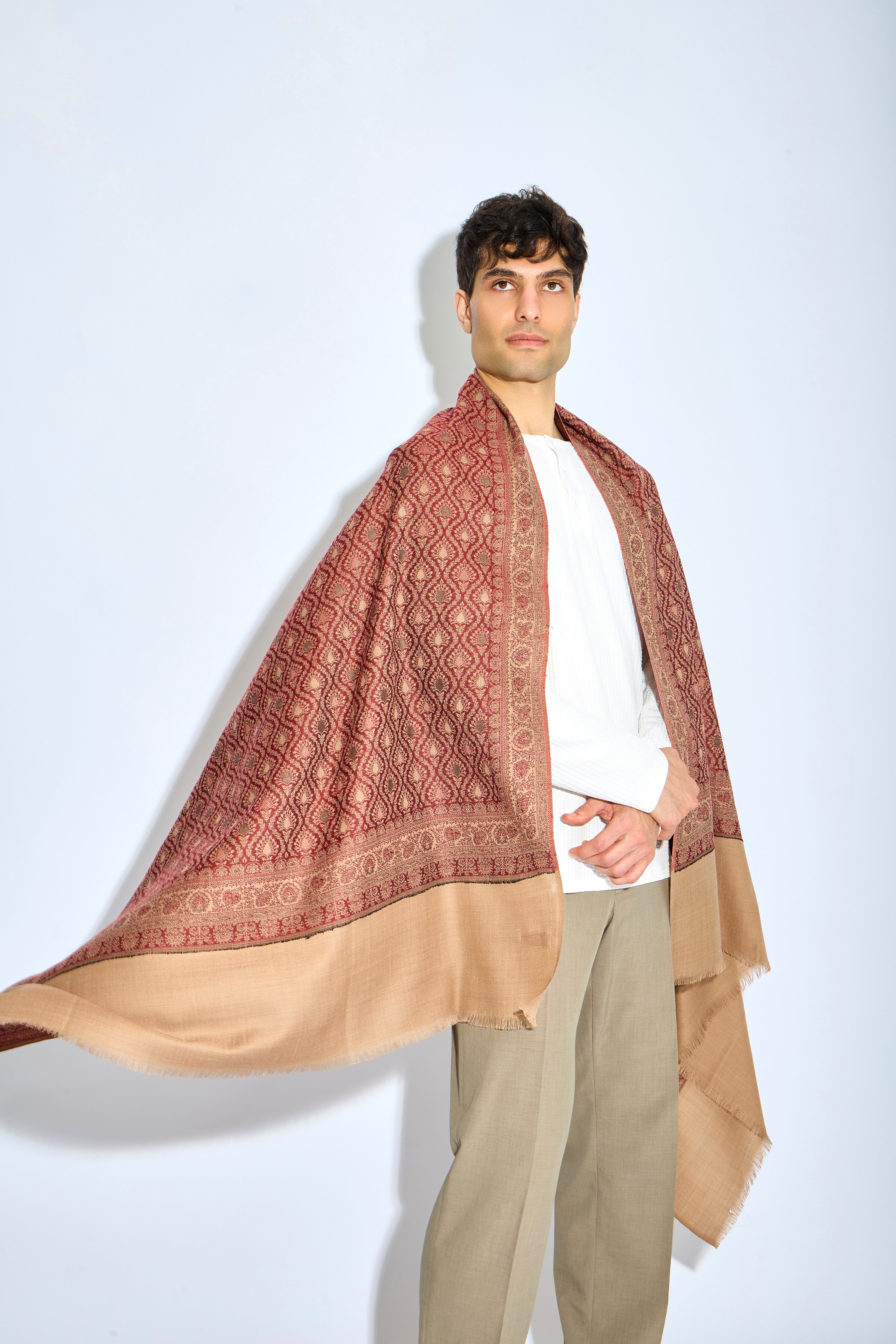 Eldorin - Fine Wool Pashmina Shawl - The Gaia World