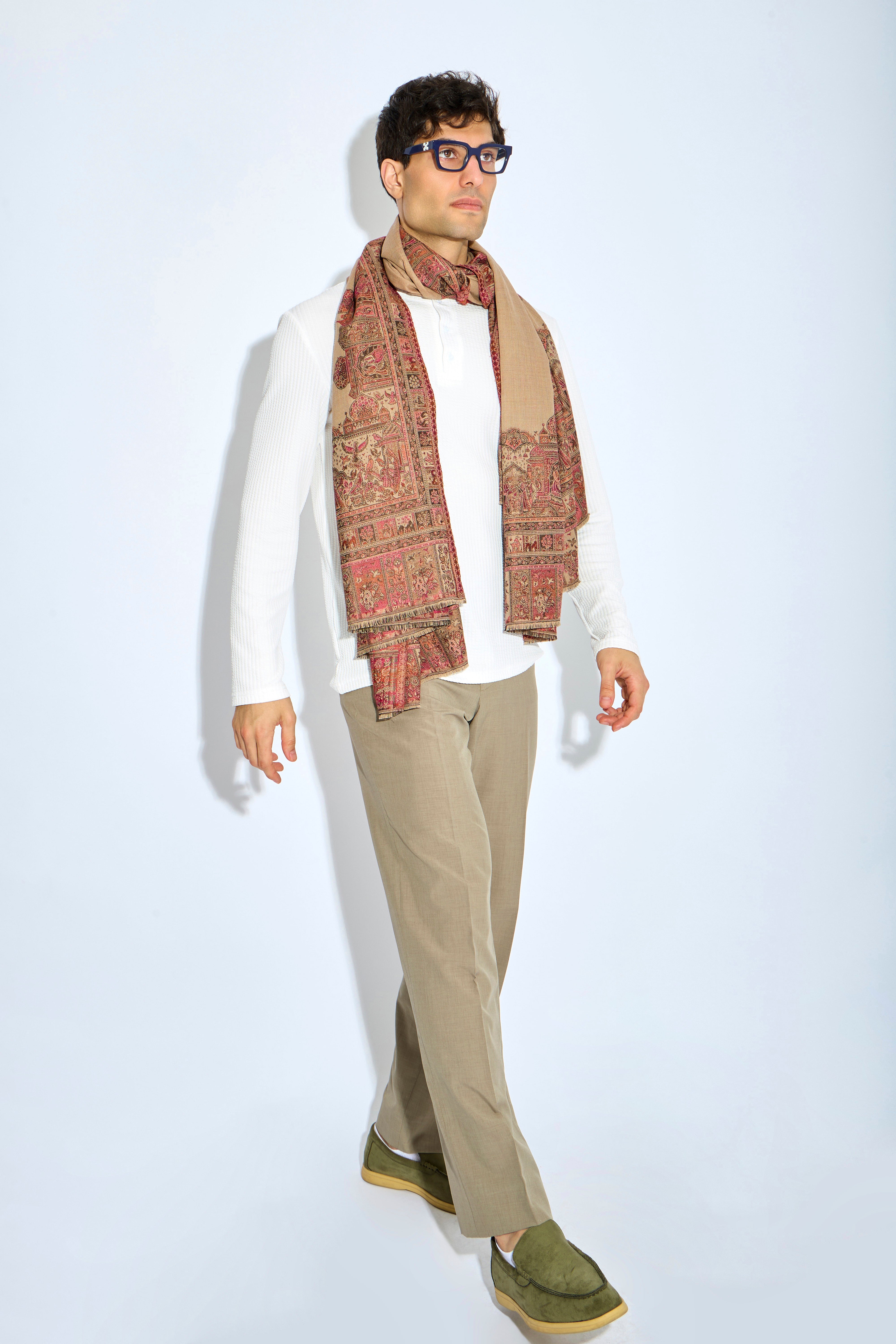 Vaelric - Fine Wool Pashmina Shawl - The Gaia World
