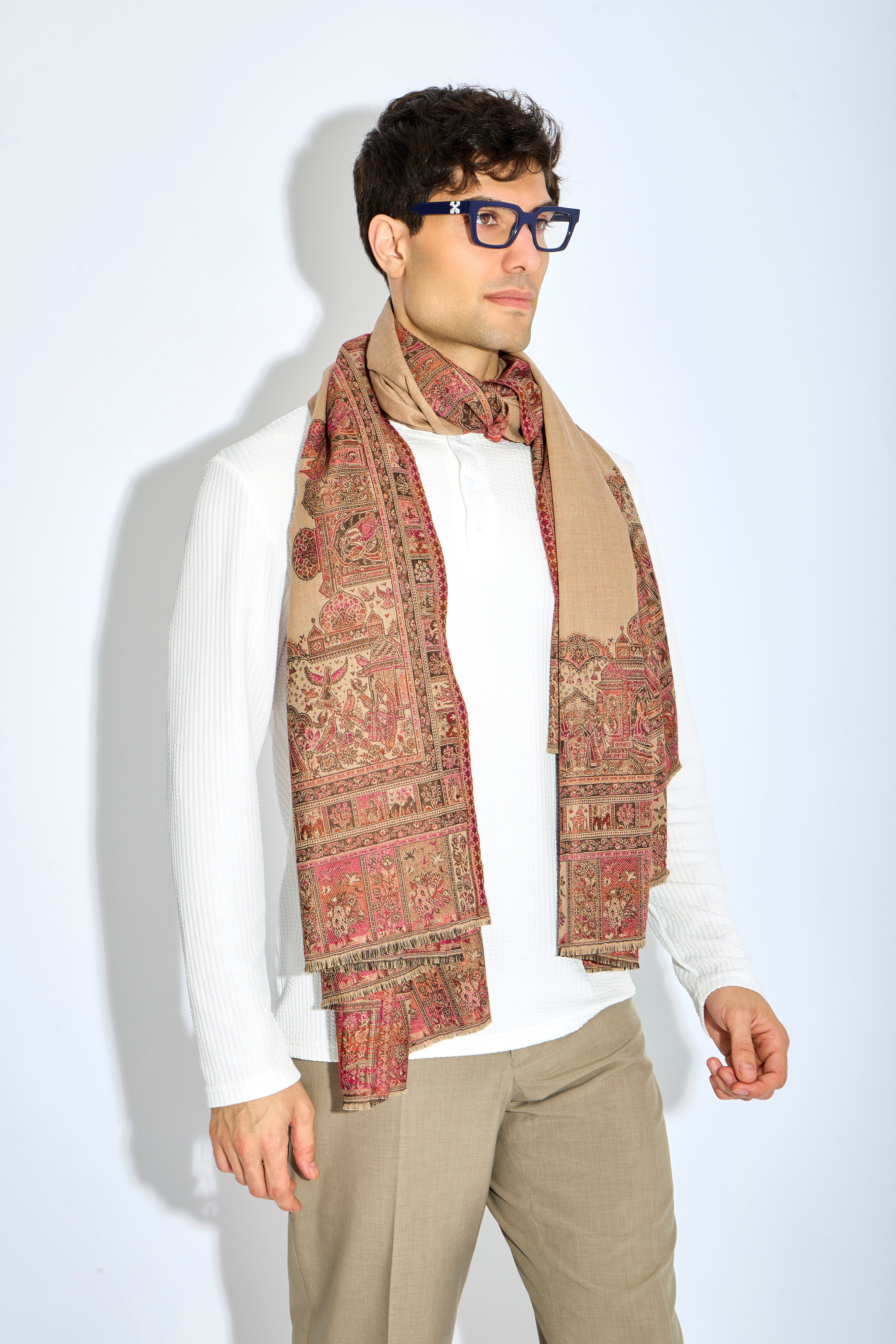 Vaelric - Fine Wool Pashmina Shawl - The Gaia World