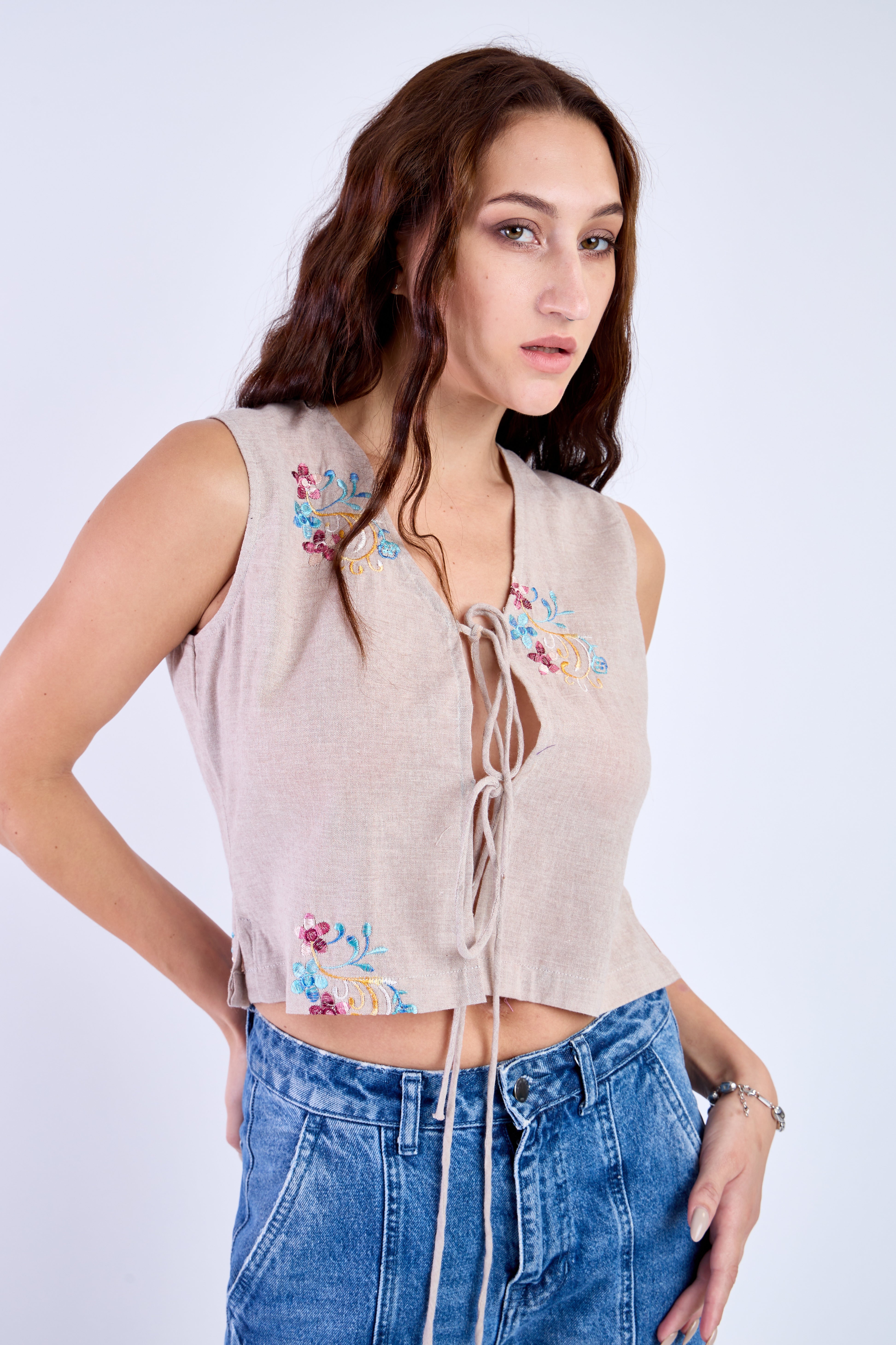 Front Tie Detail Top