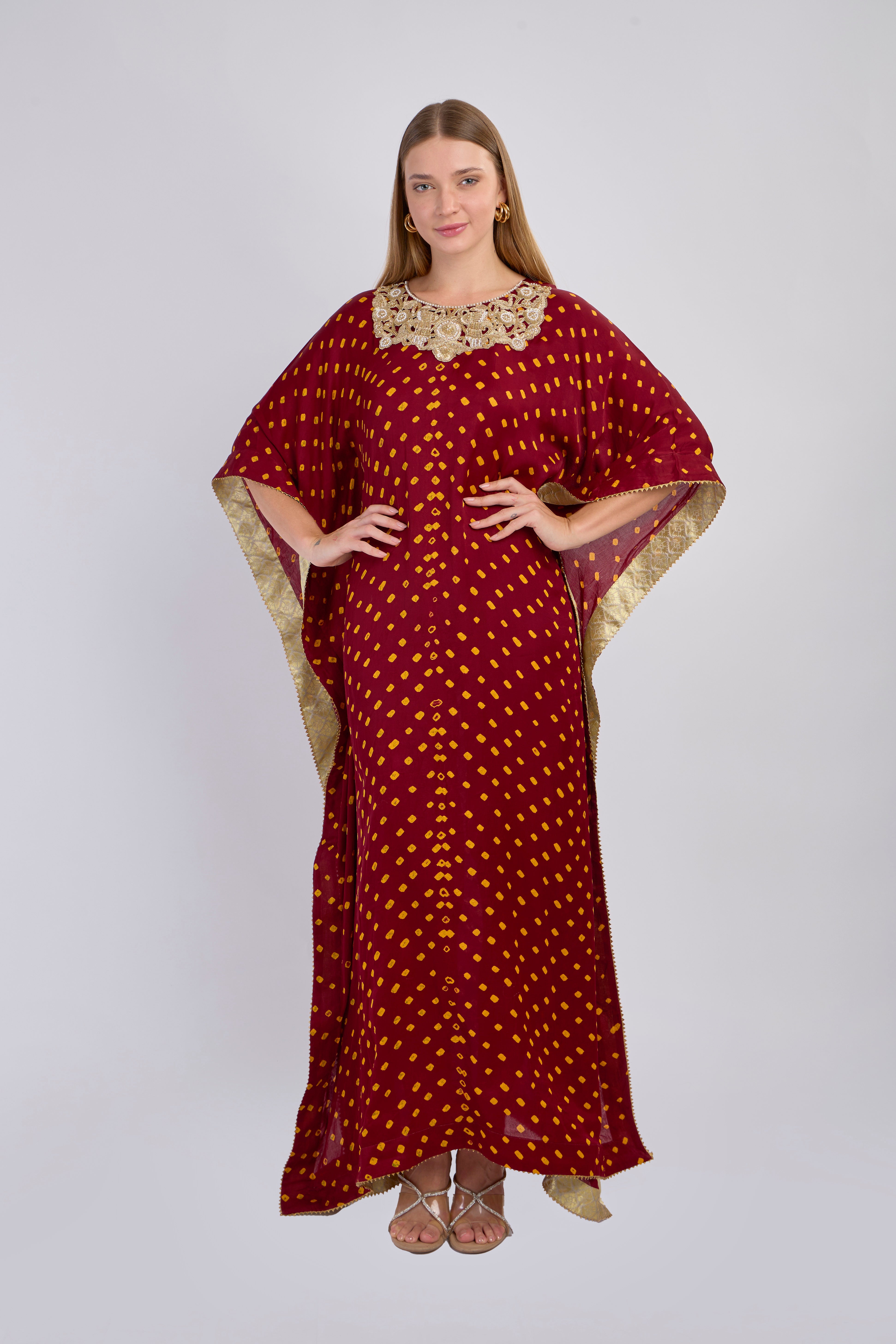 Midnight Bloom Kaftan