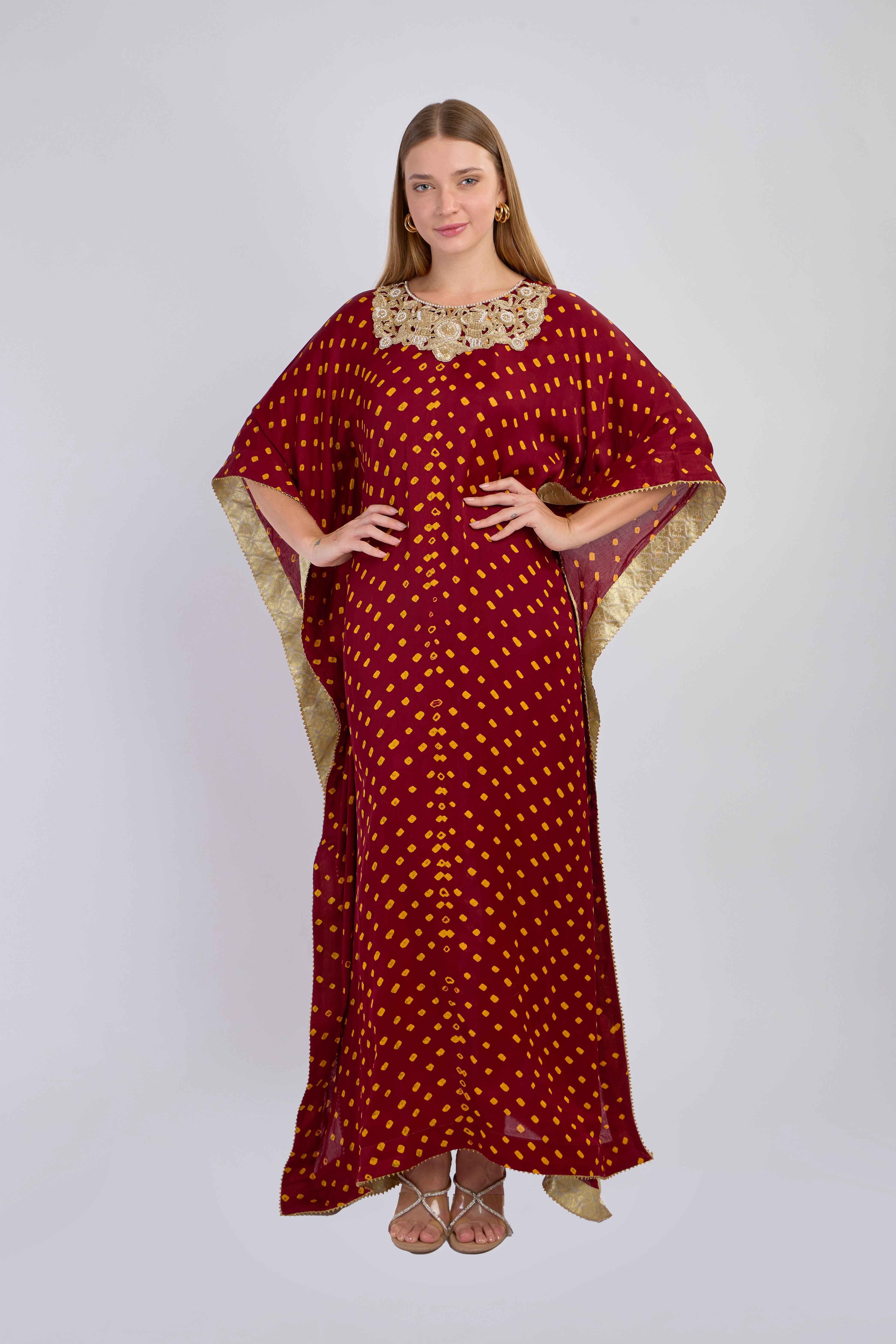 Midnight Bloom Kaftan