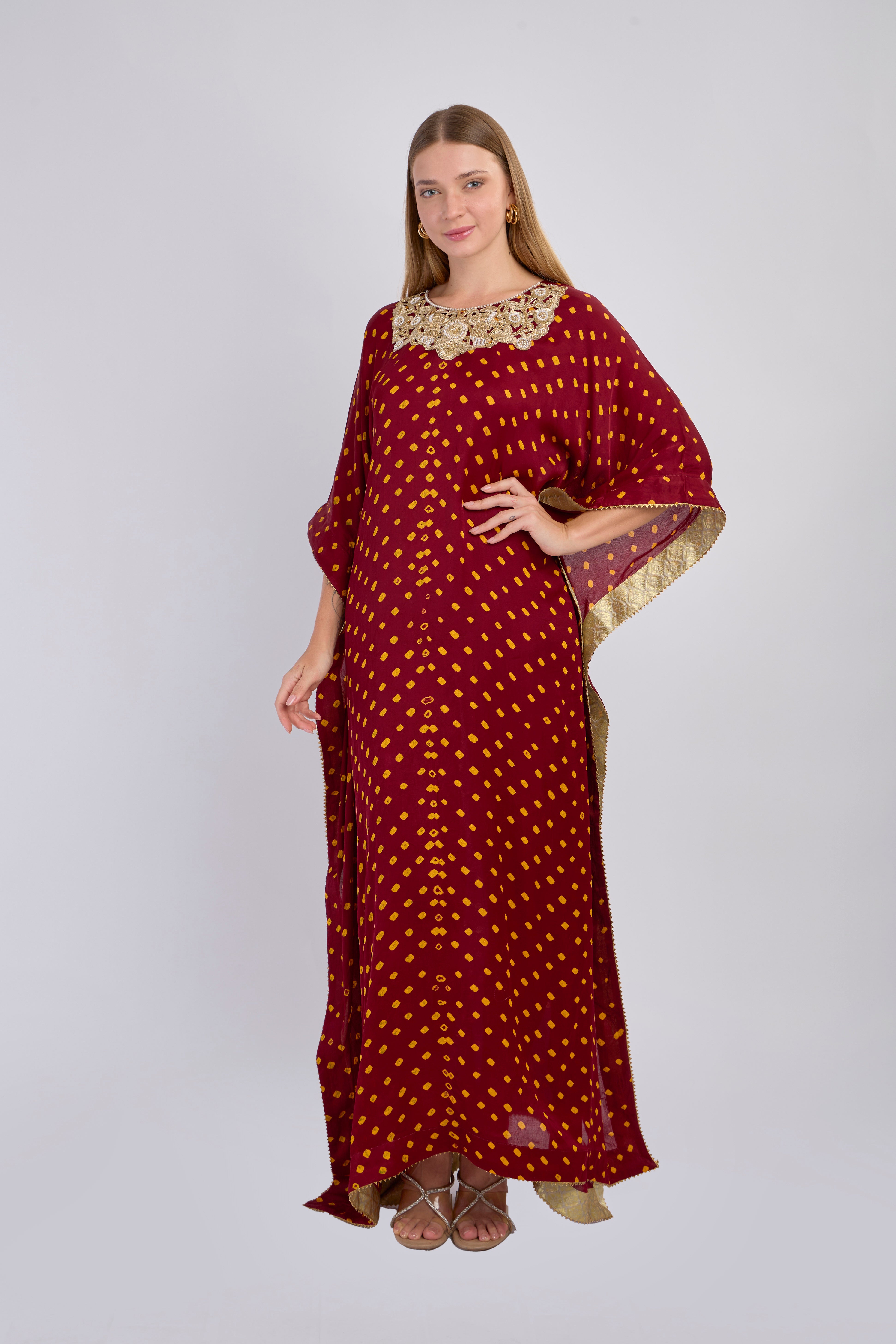 Midnight Bloom Kaftan