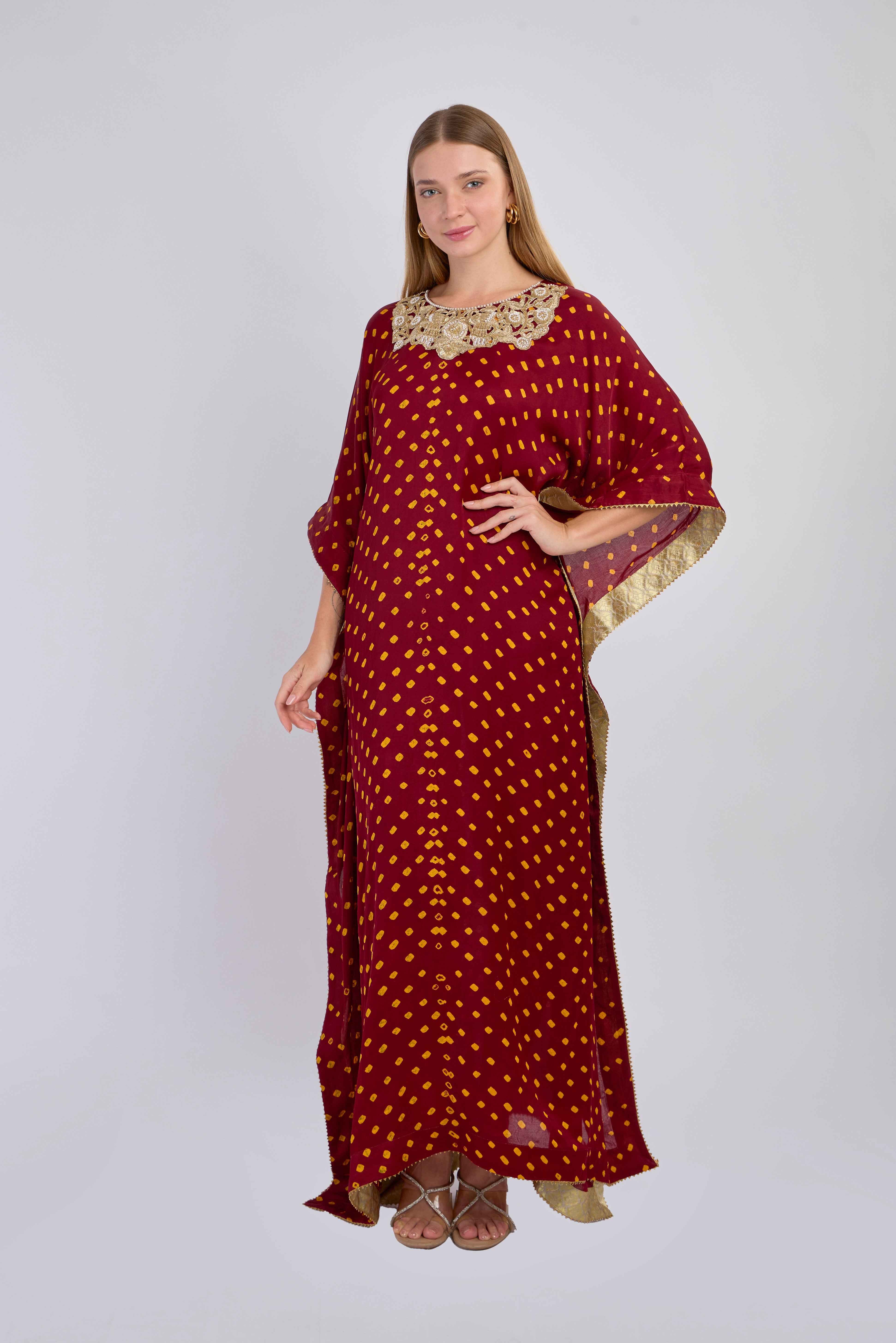 Midnight Bloom Kaftan