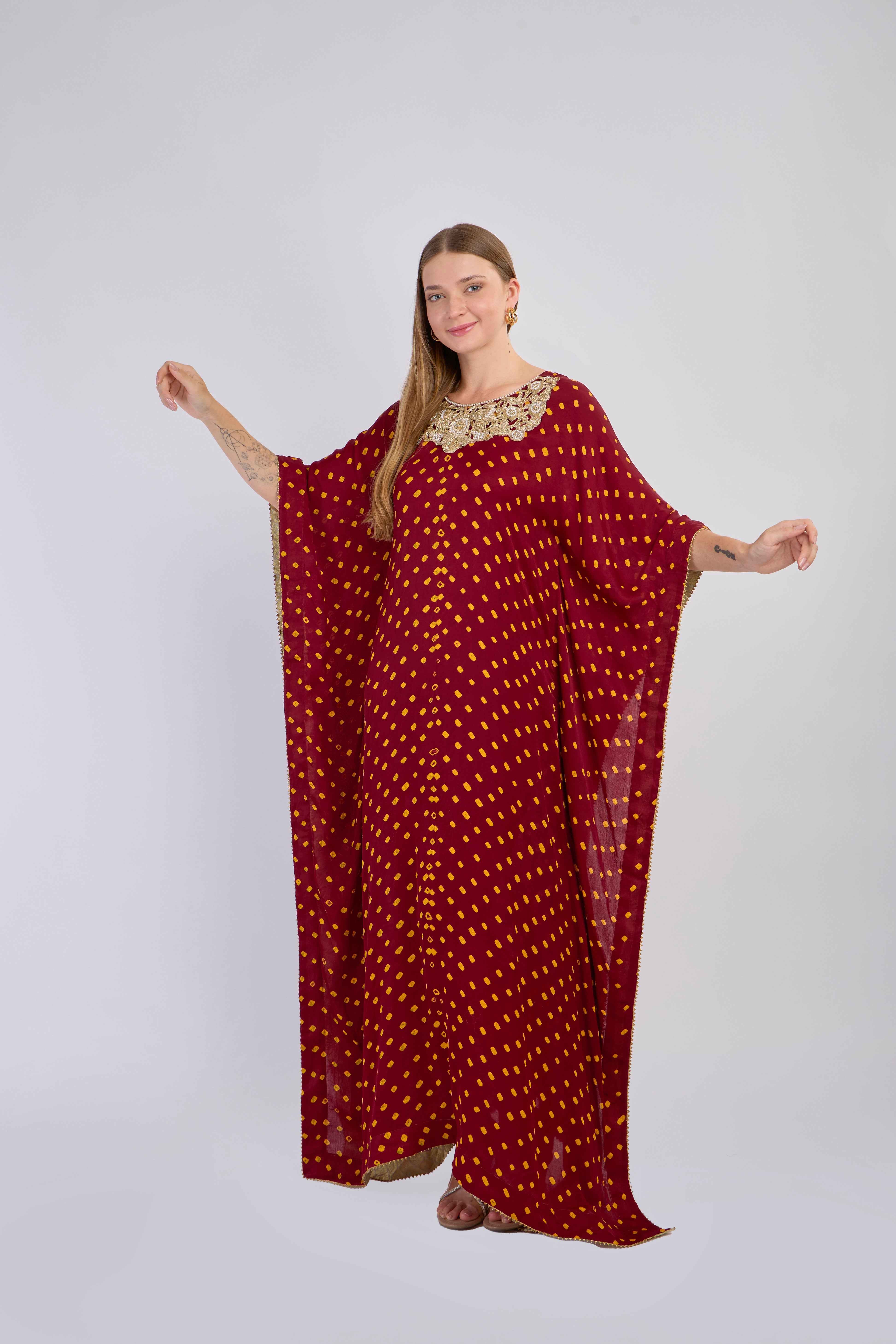 Midnight Bloom Kaftan