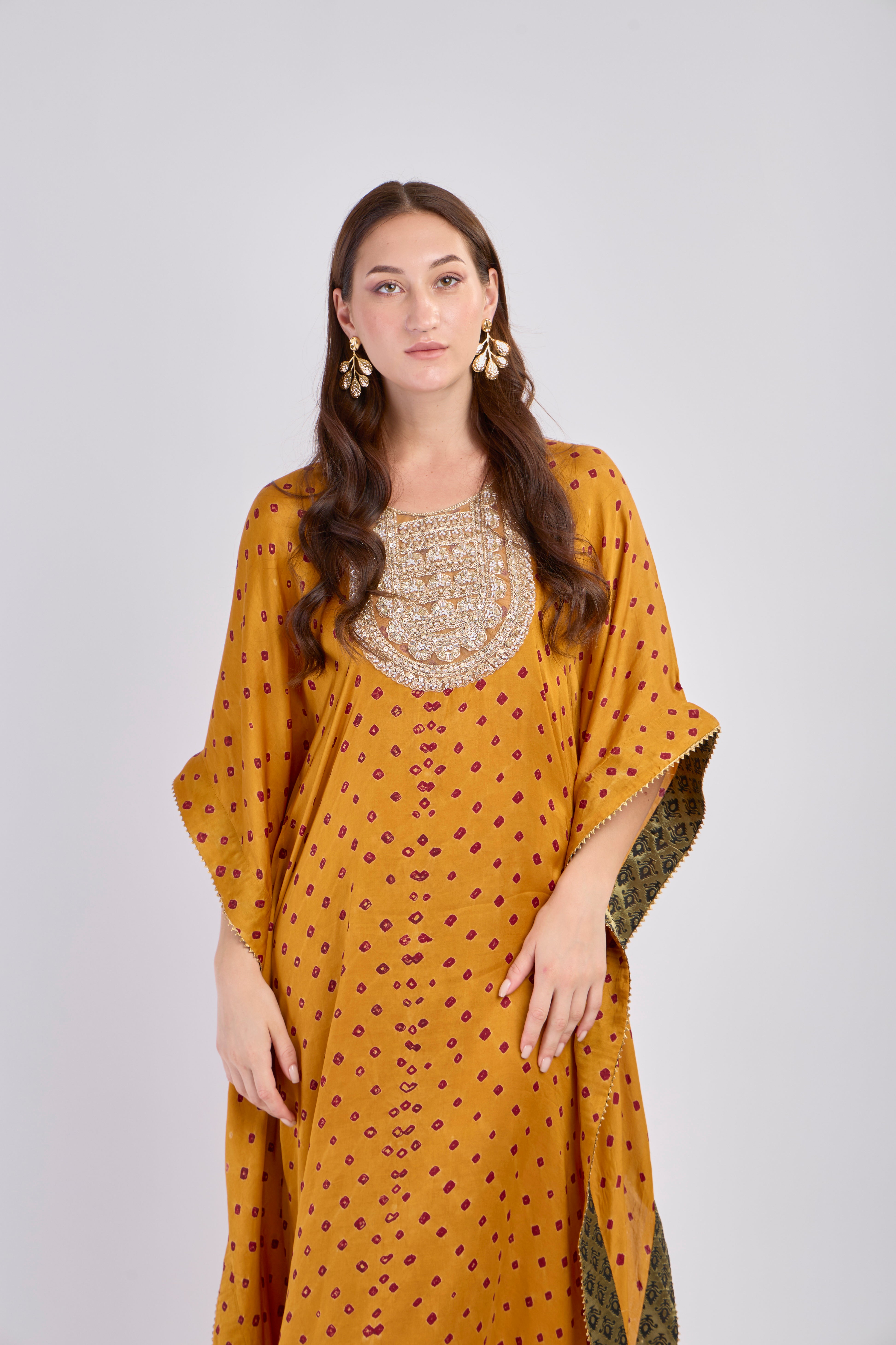 Midnight Bloom Kaftan