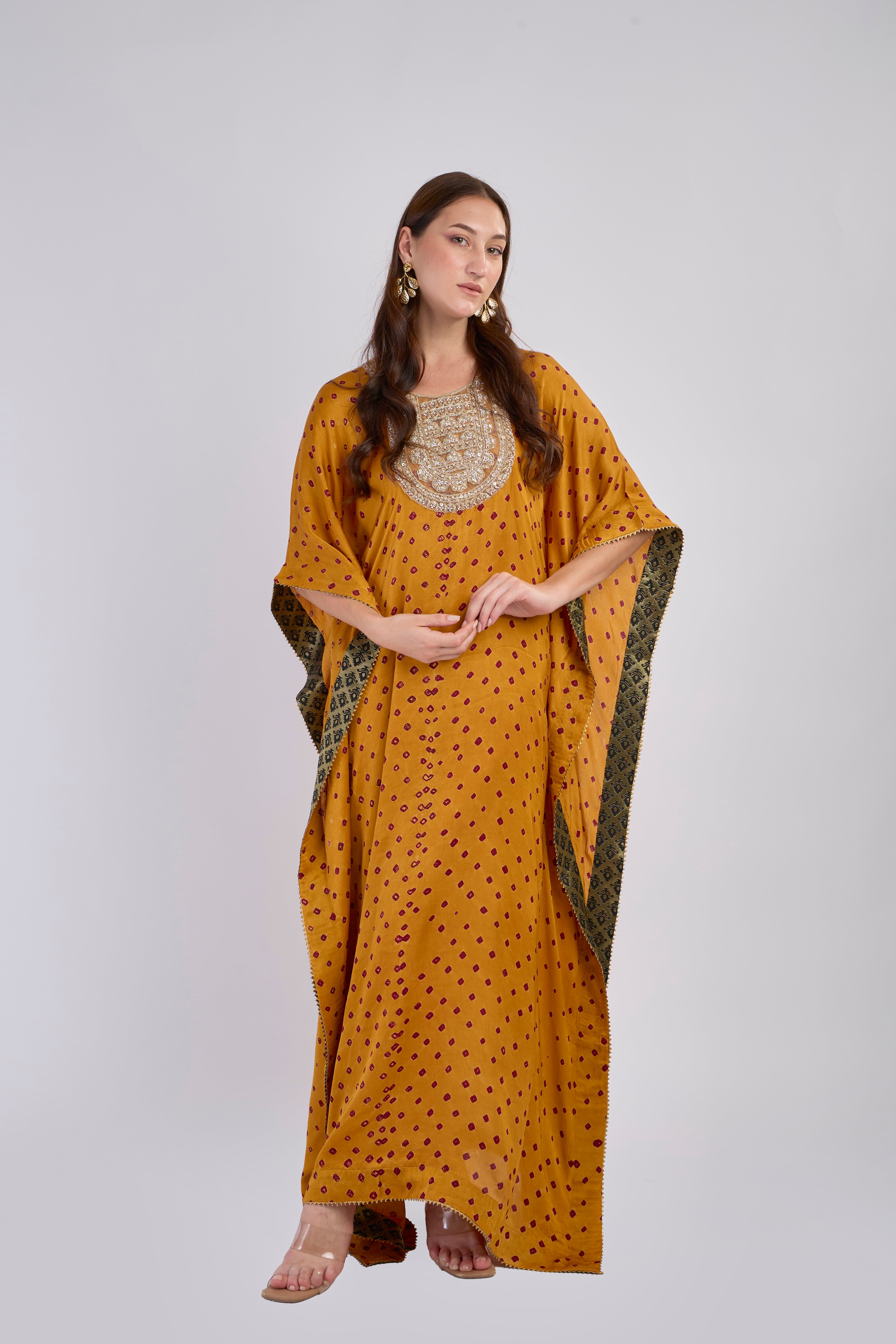 Midnight Bloom Kaftan