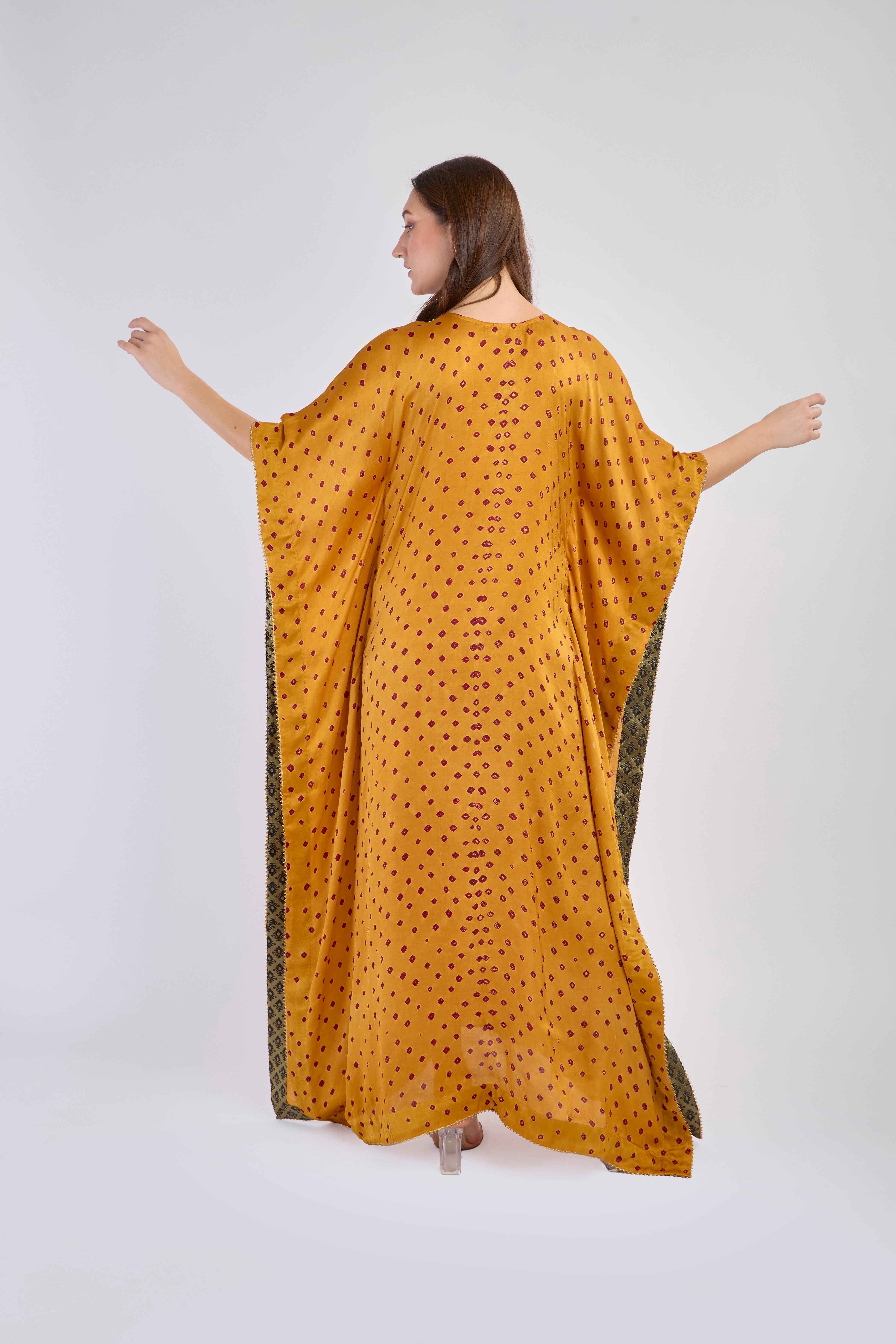 Midnight Bloom Kaftan