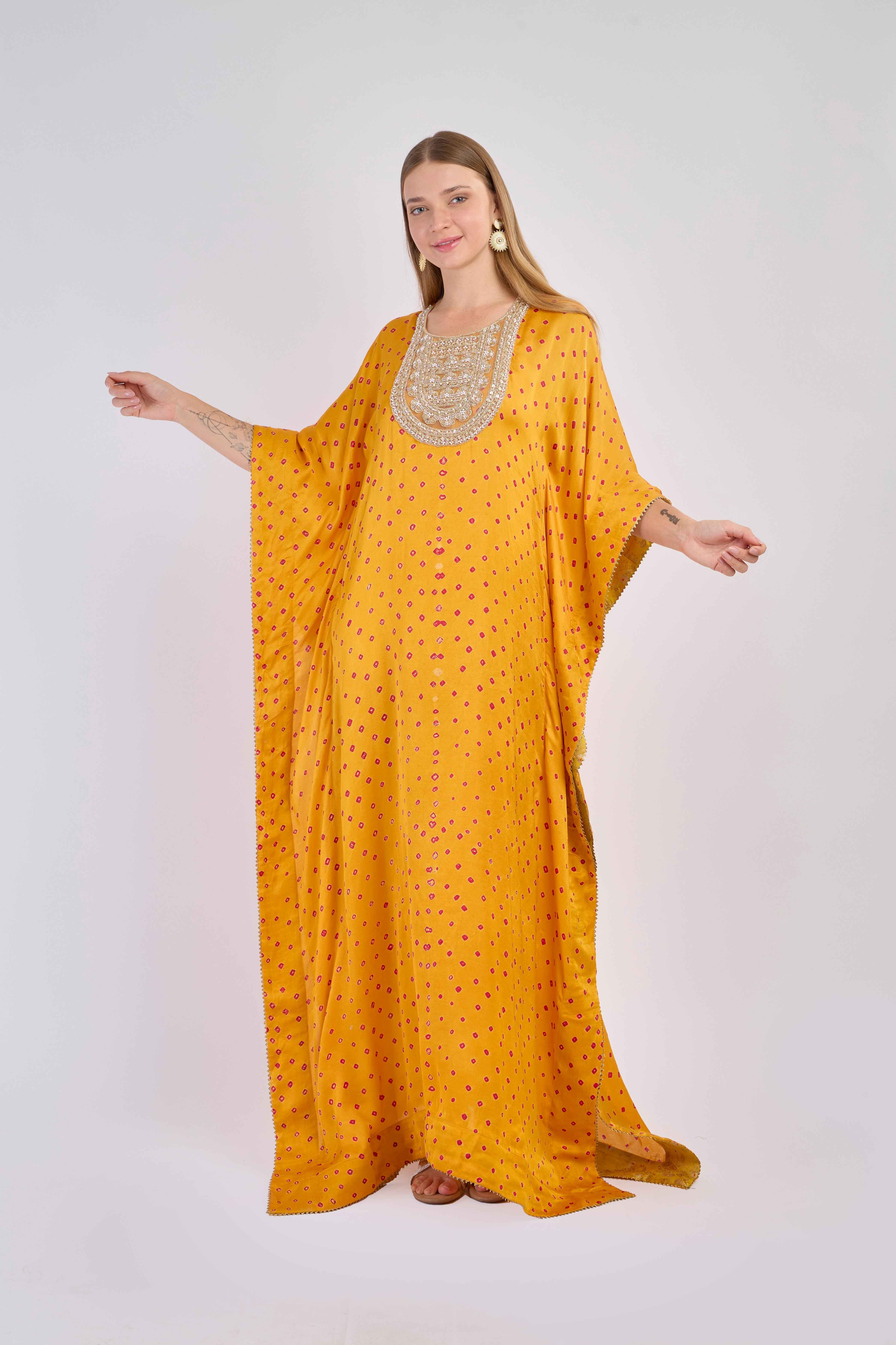 Midnight Bloom Kaftan