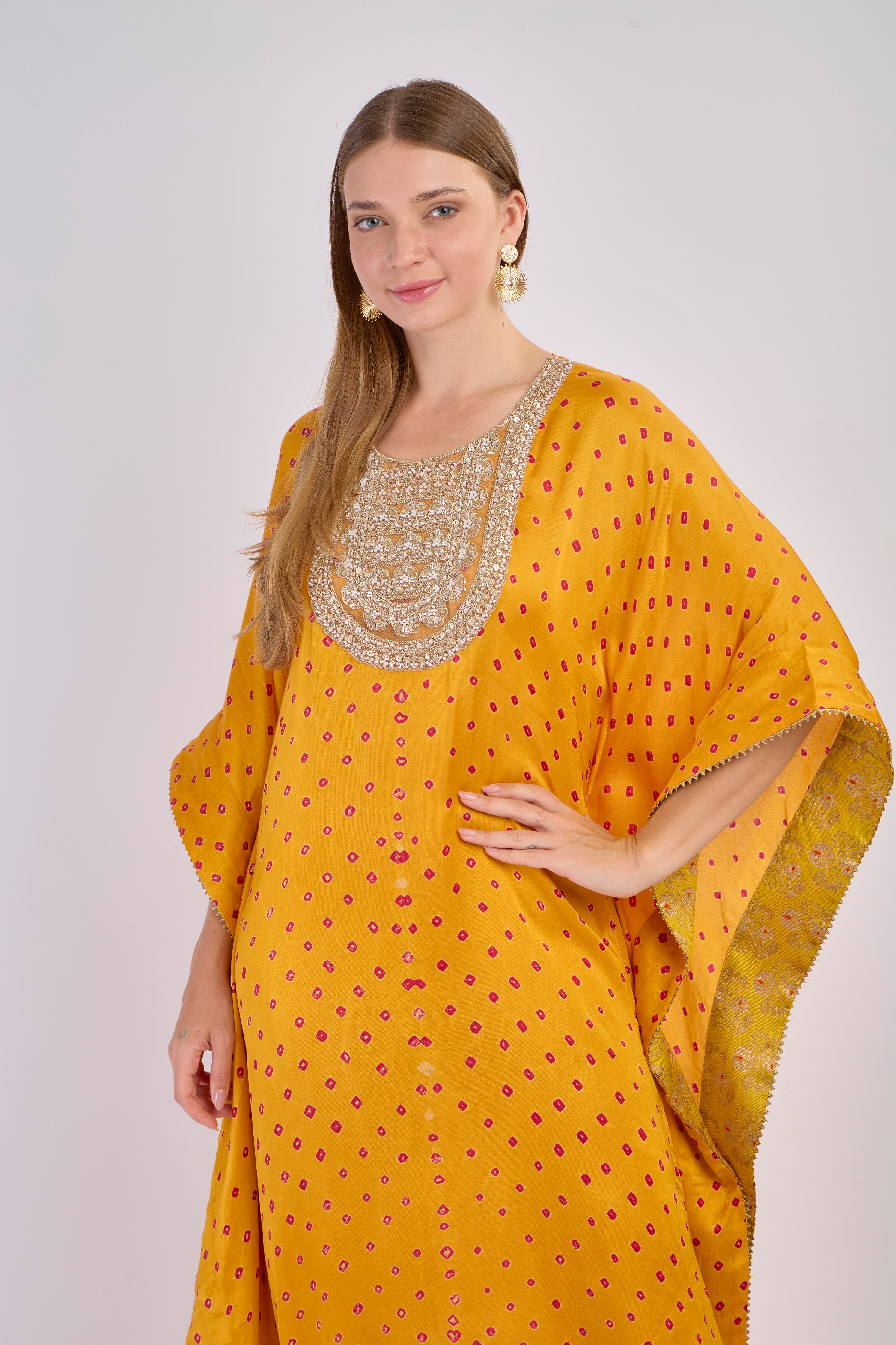 Midnight Bloom Kaftan