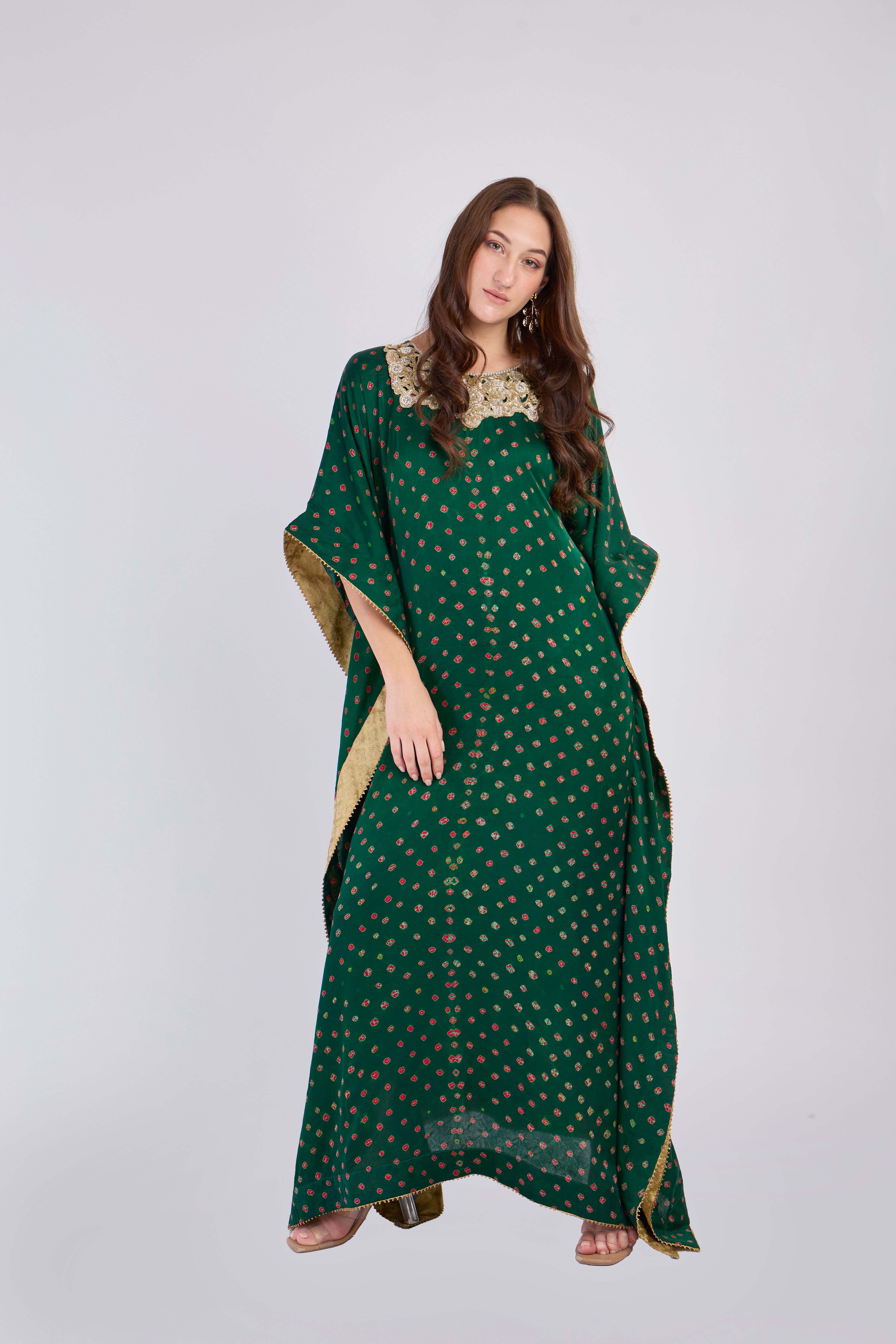 Midnight Bloom Kaftan