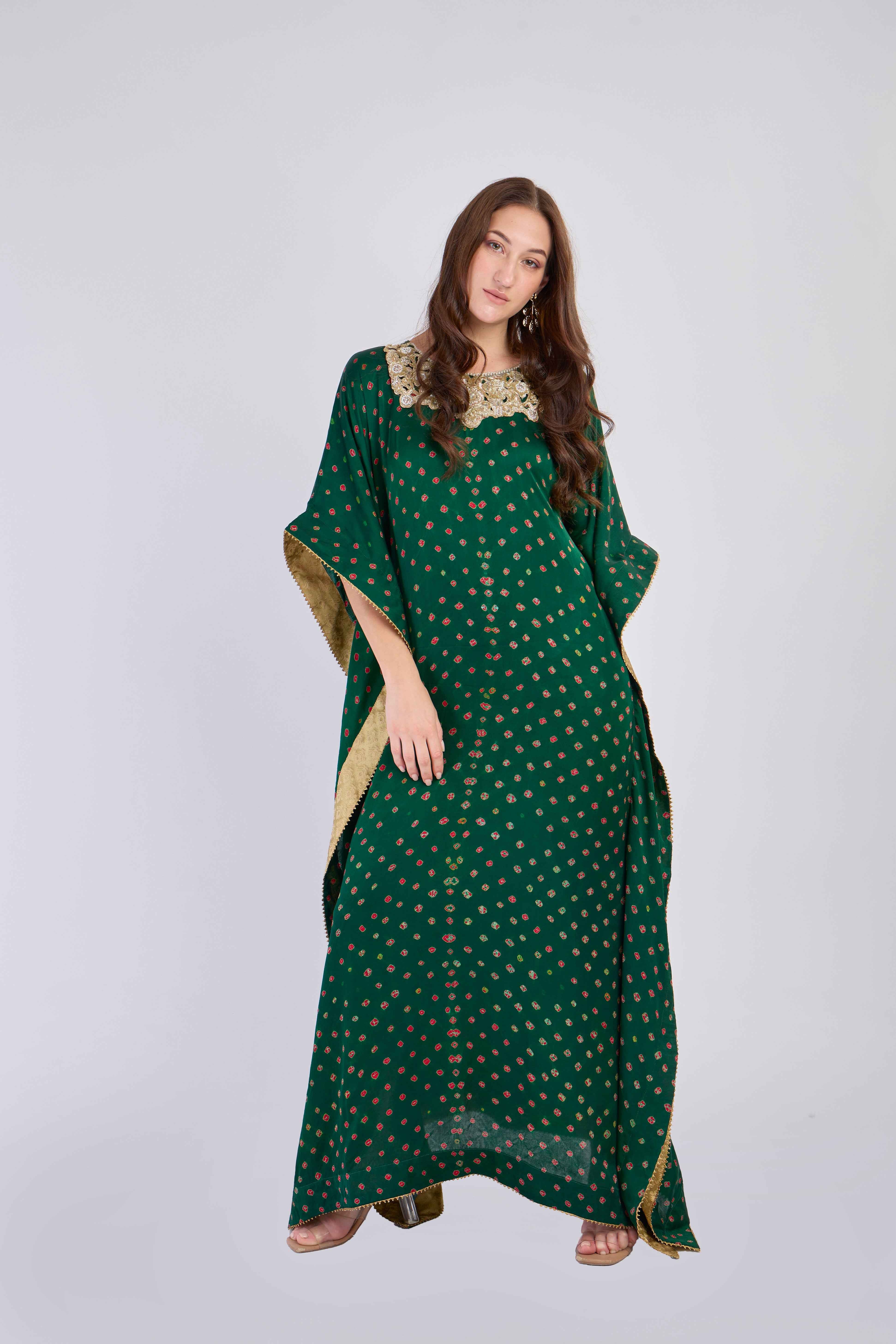 Midnight Bloom Kaftan
