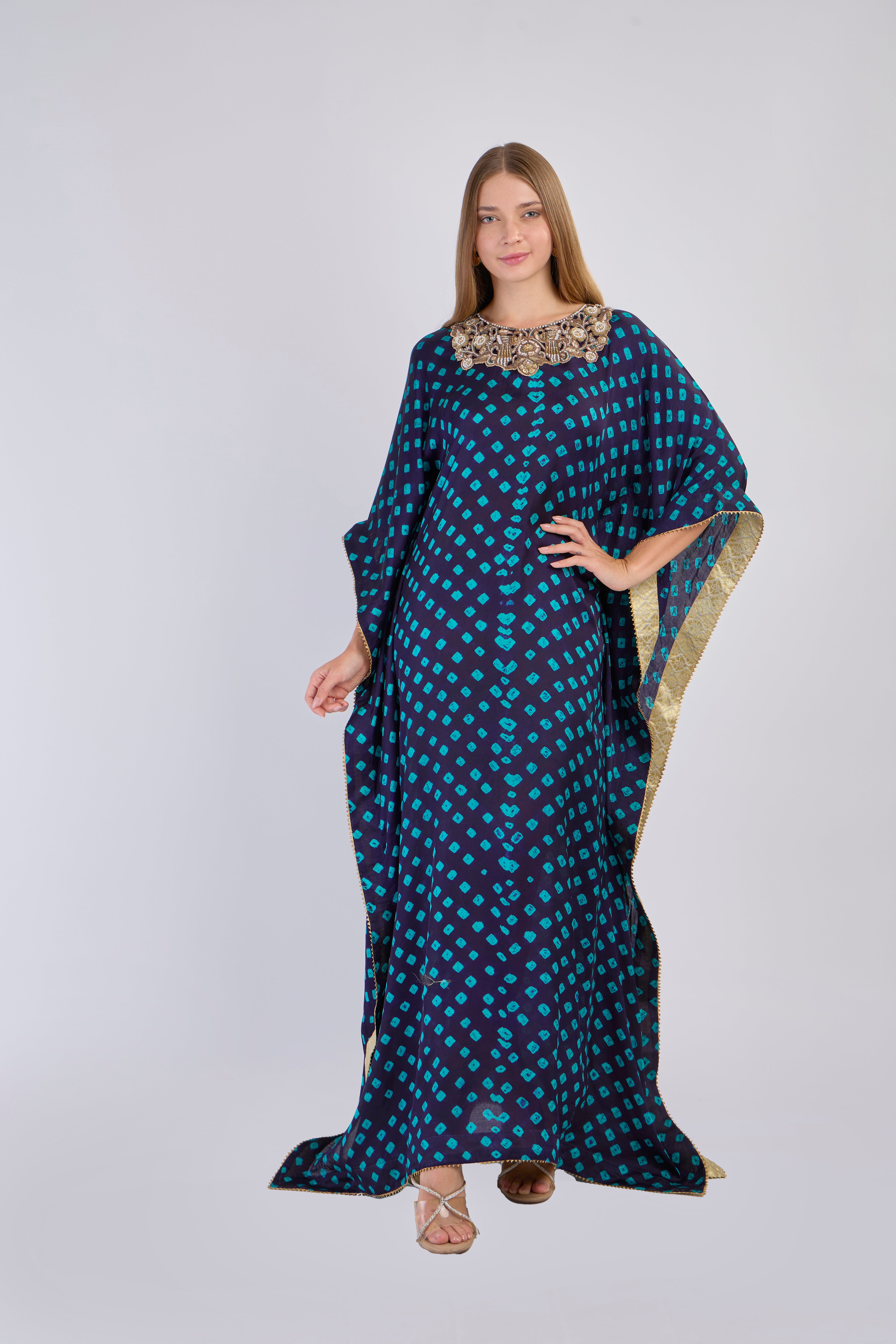 Midnight Bloom Kaftan