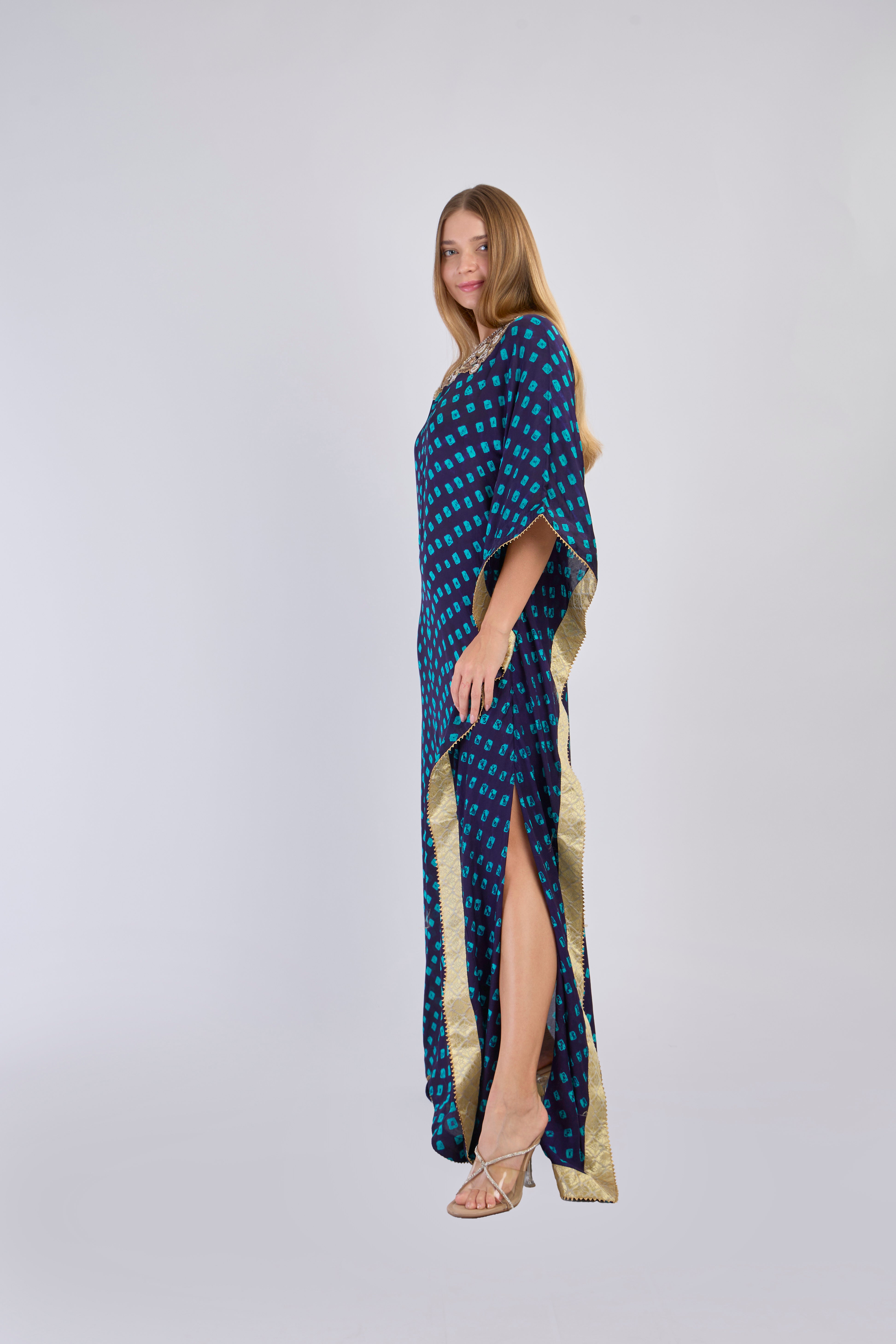 Midnight Bloom Kaftan