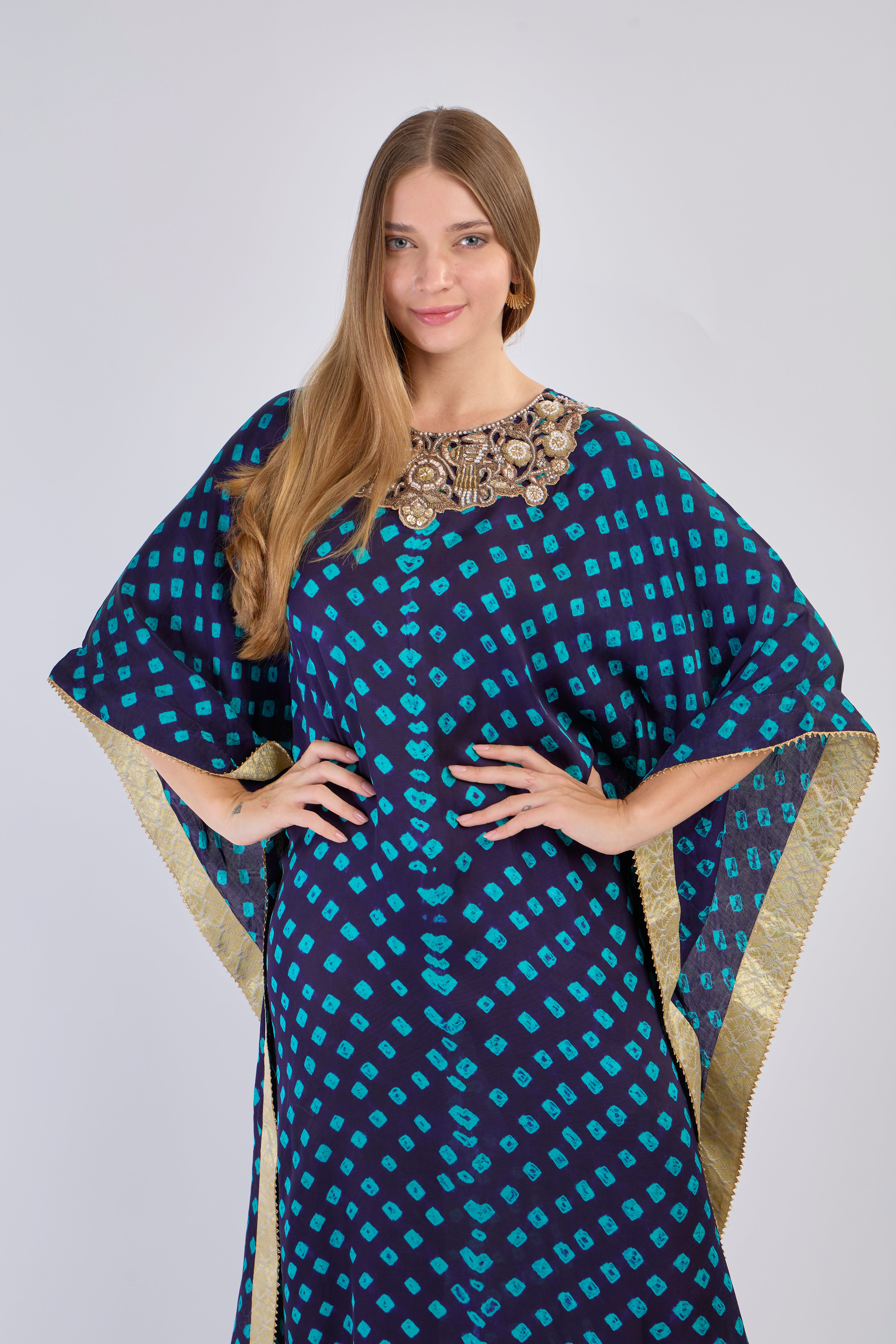 Midnight Bloom Kaftan