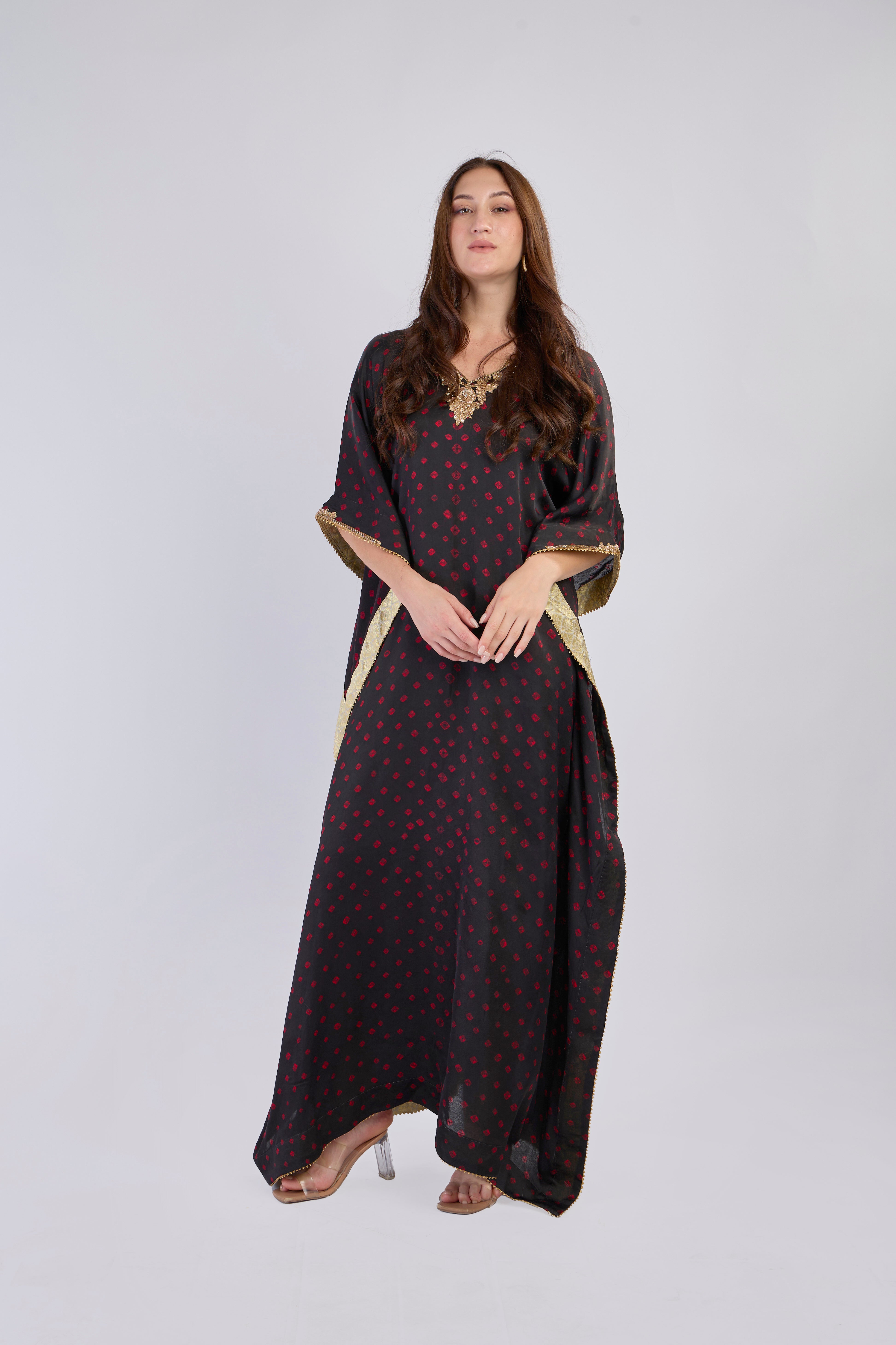 Midnight Bloom Kaftan