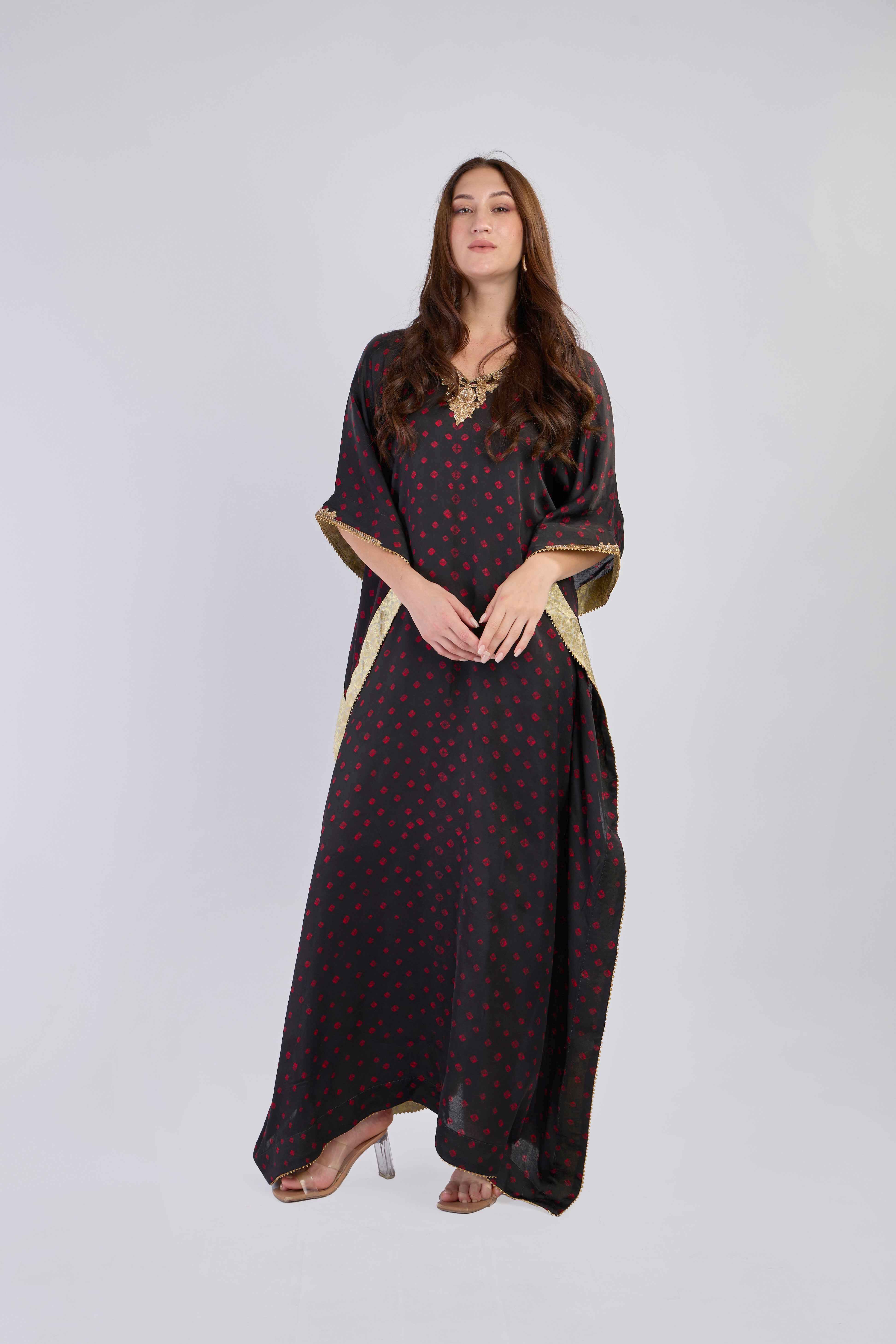 Midnight Bloom Kaftan